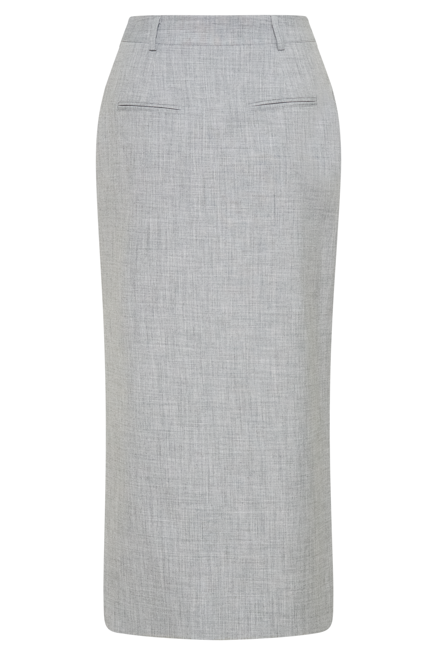 Jupe mi-longue Ambrose - Gris anthracite chiné