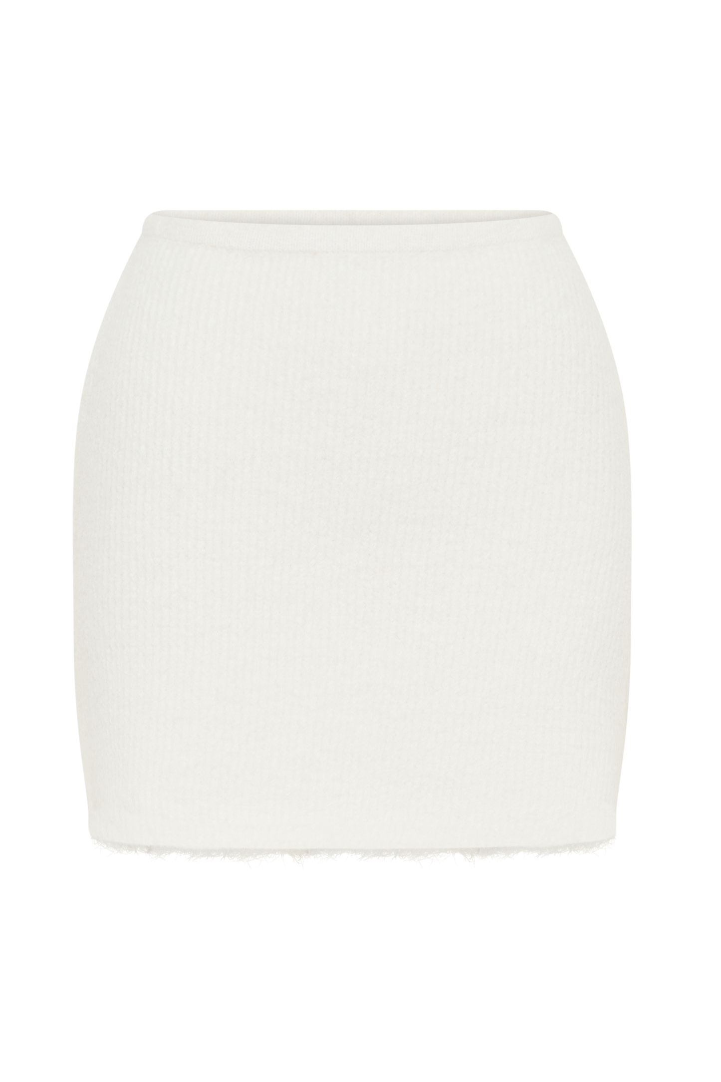 Jupe mini en tricot doux Baxter - Ivoire
