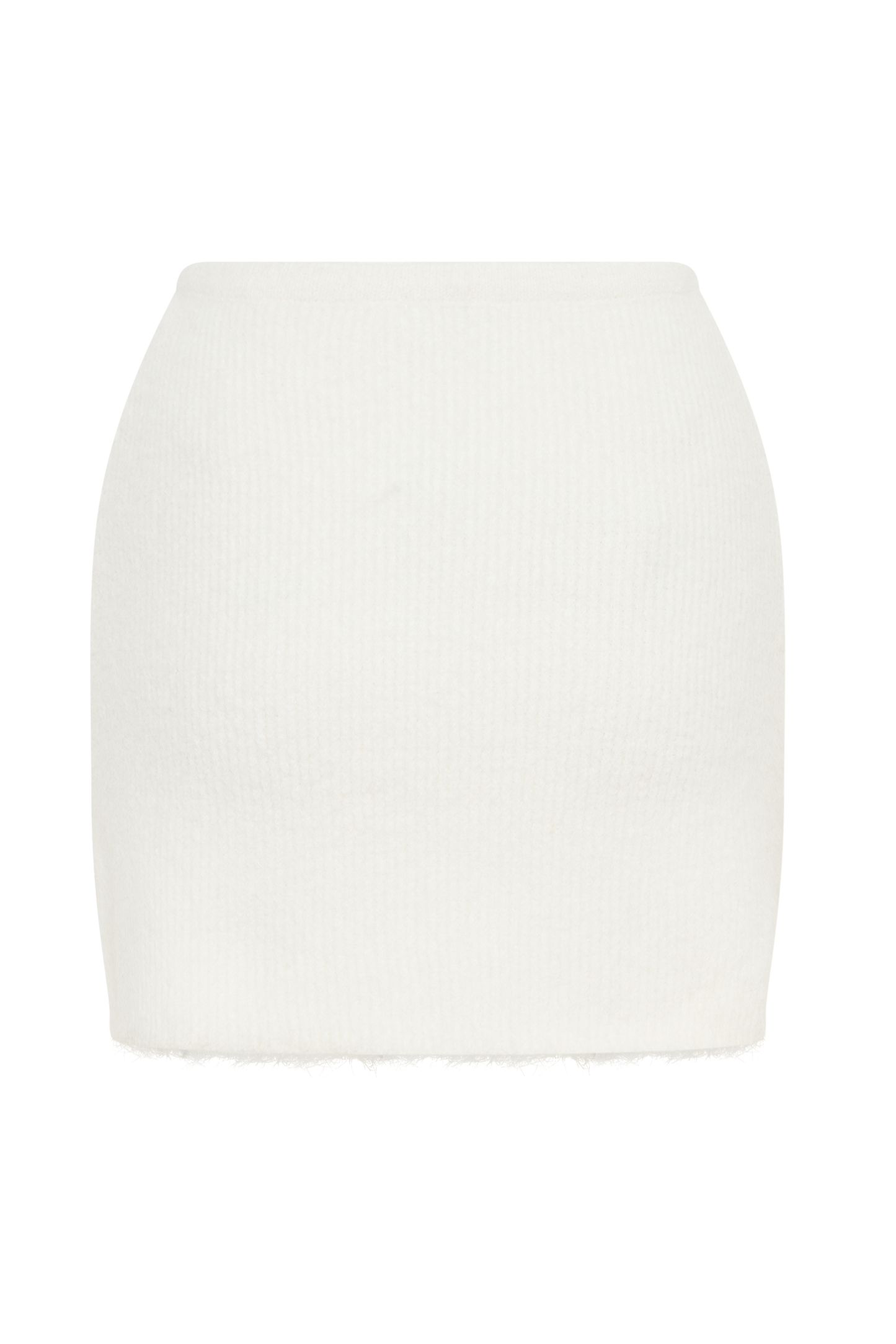 Jupe mini en tricot doux Baxter - Ivoire