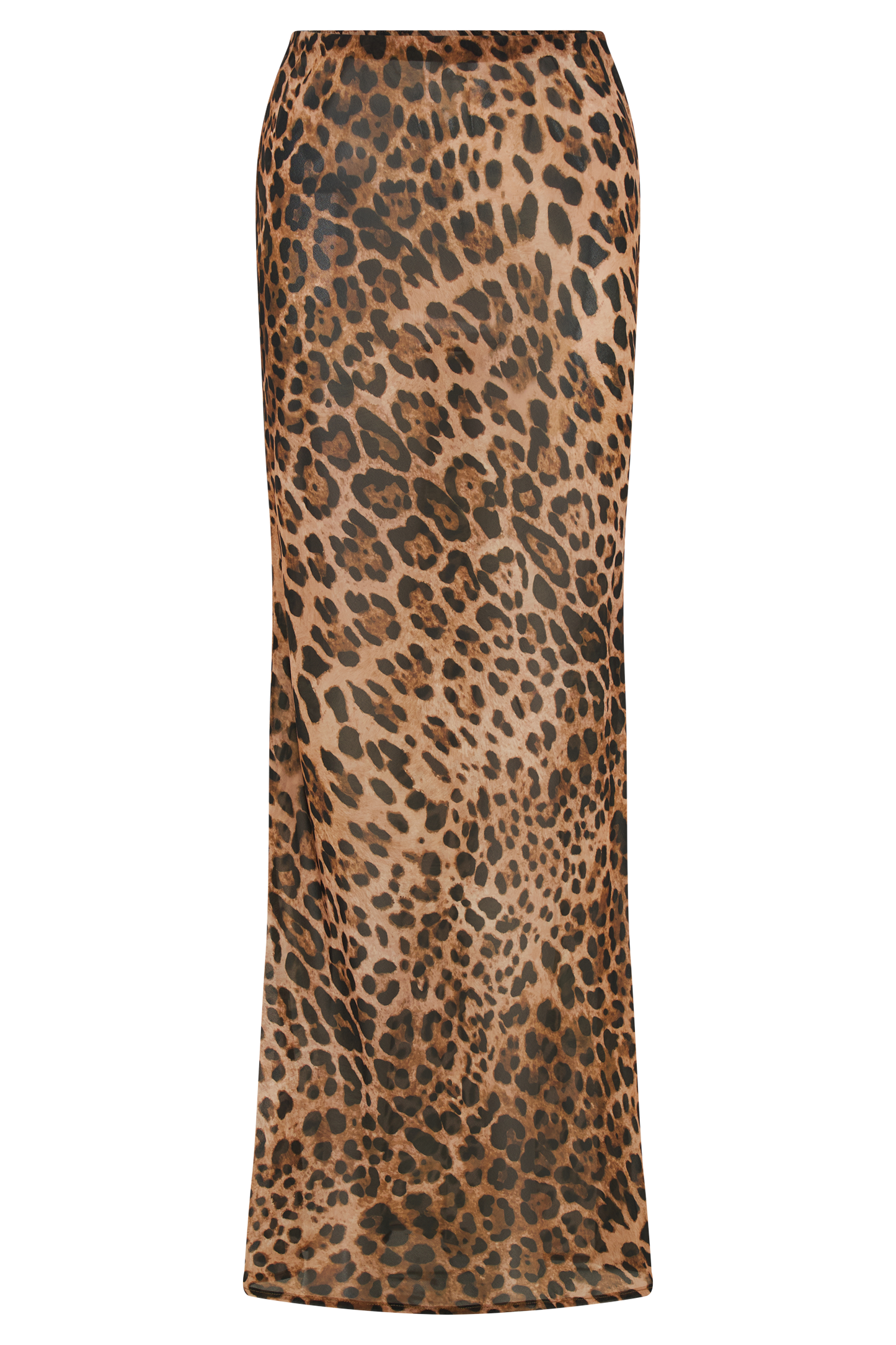 Jupe Maxi en Chiffon Yvonne - Motif Léopard