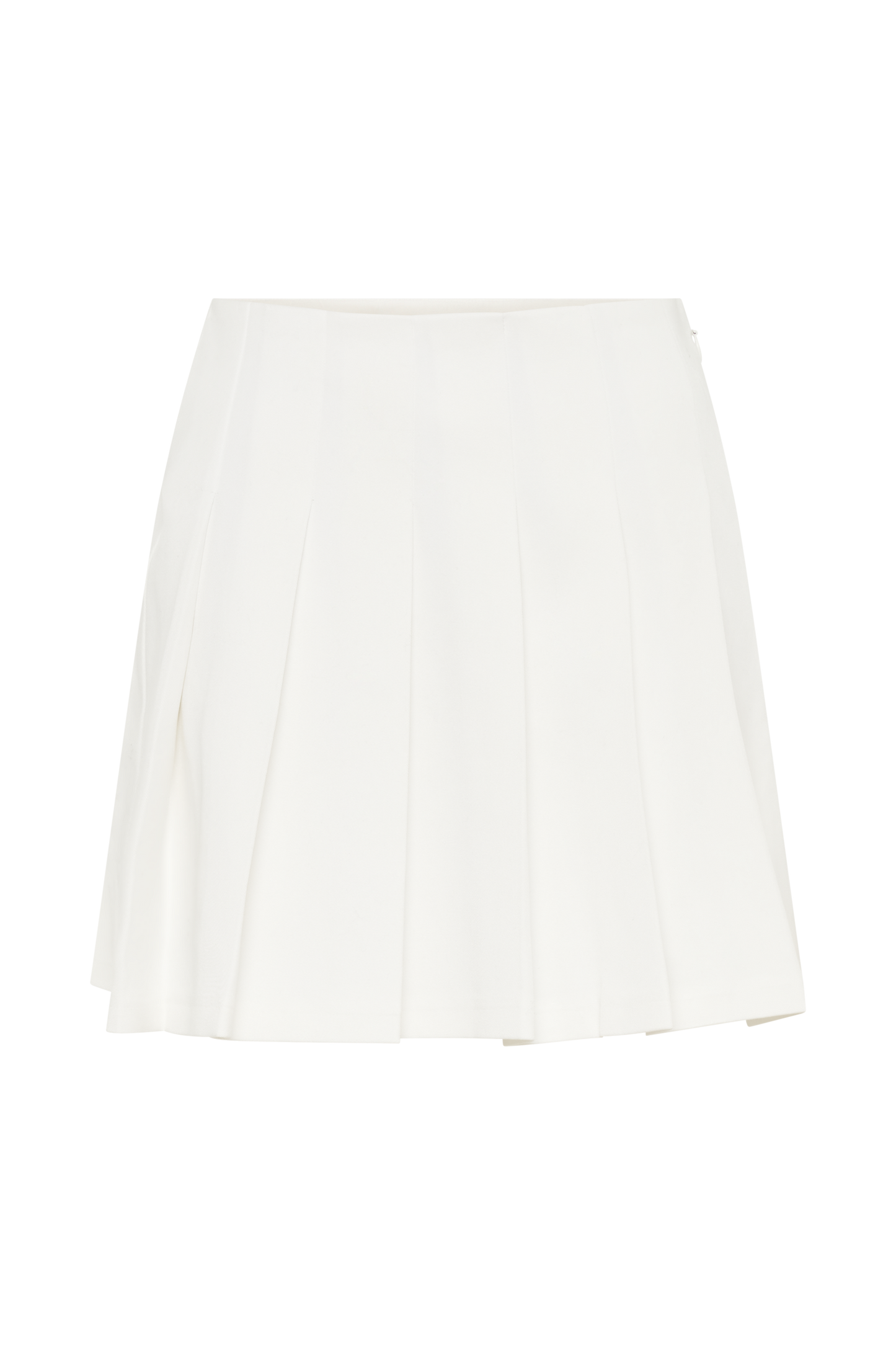 Jupe mini plissée en coton Julianna - Blanc