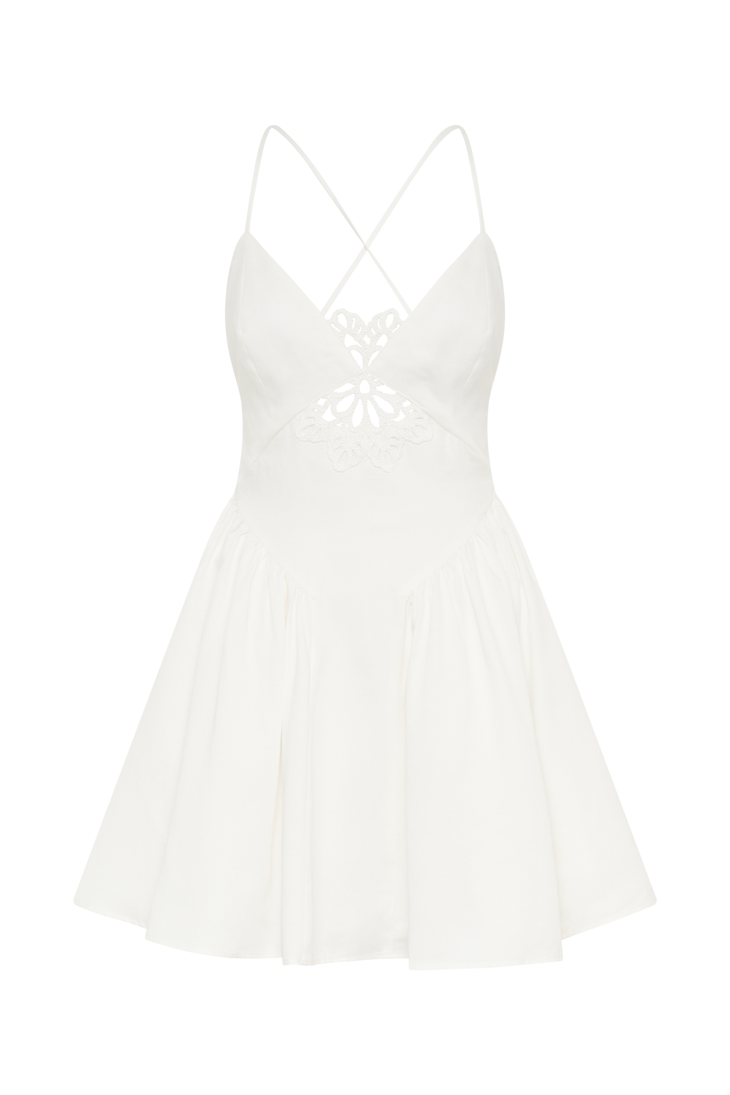 Mini-robe en coton Muriel avec crochet - Blanc