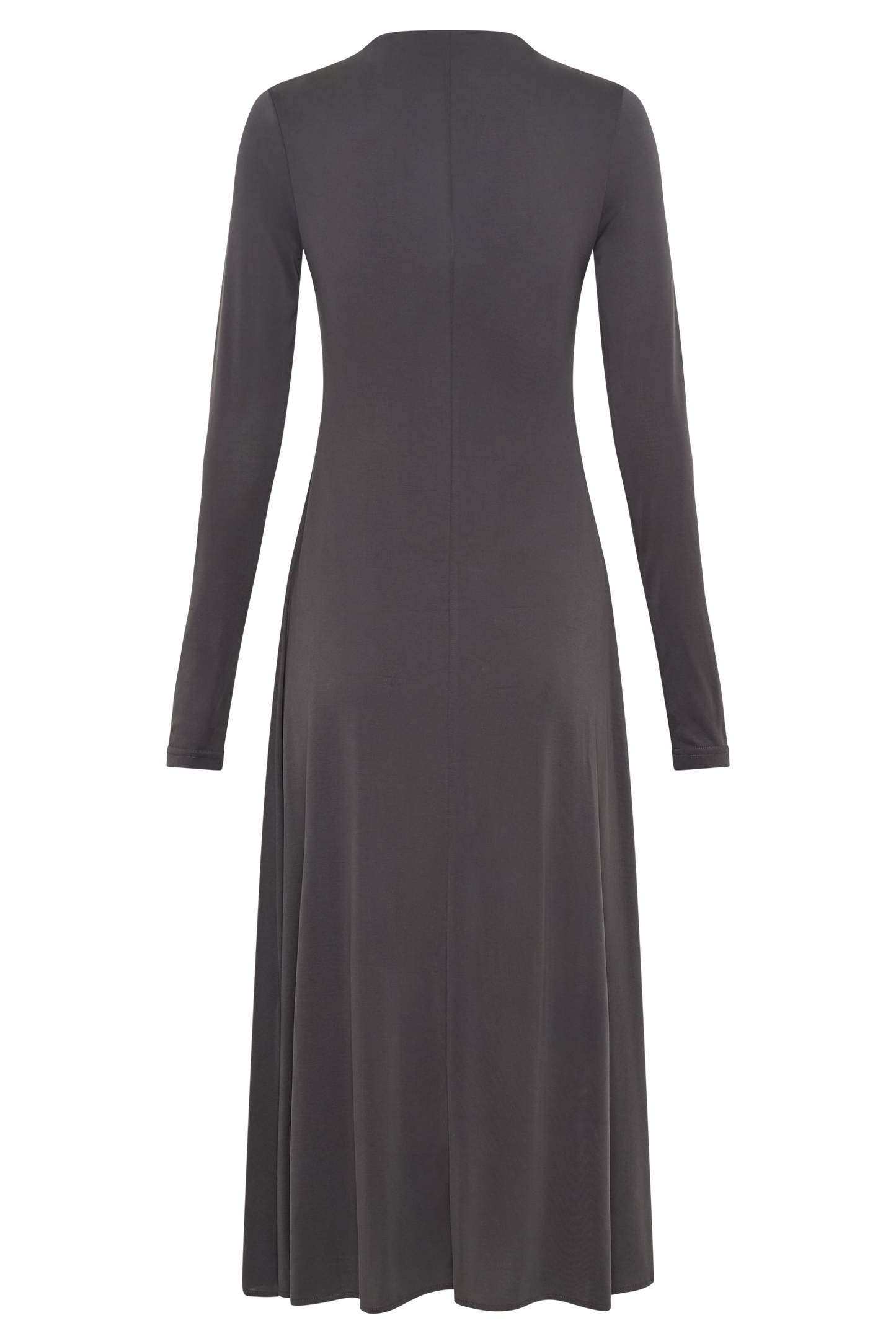 Robe midi en jersey de pêche Anders - Anthracite