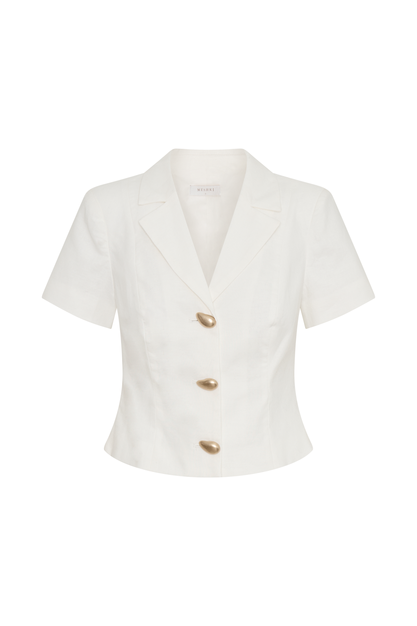 Veste en lin Ciara - Blanche