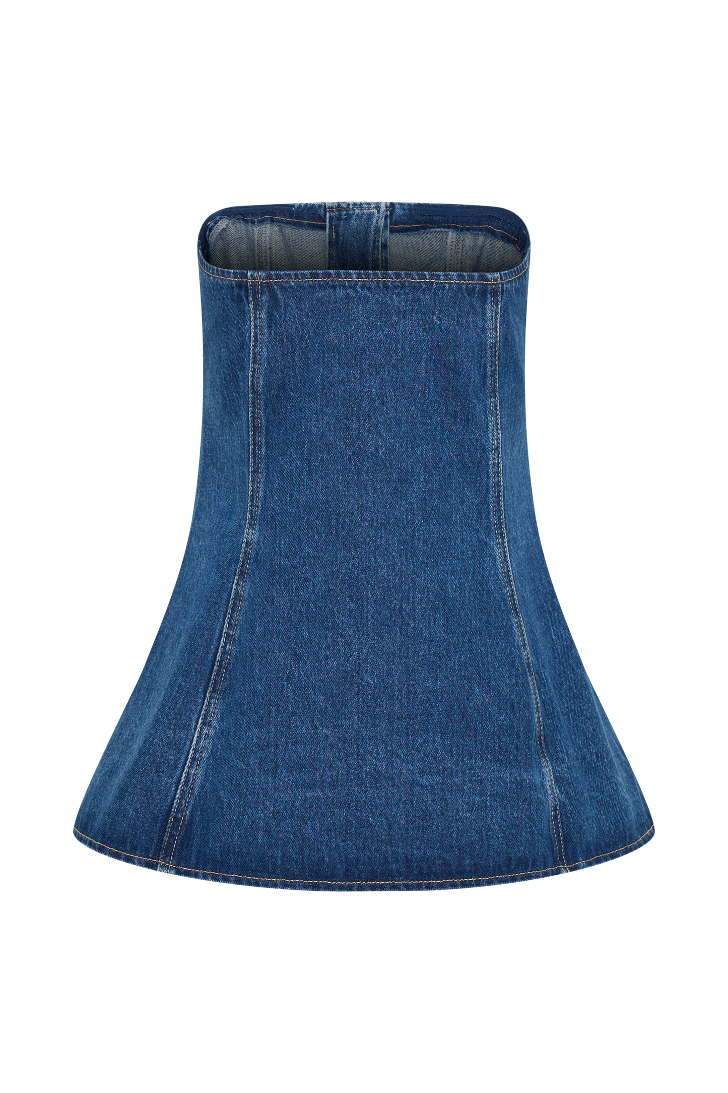 Haut boutonné à manches longues sans bretelles Lennox - Bleu foncé