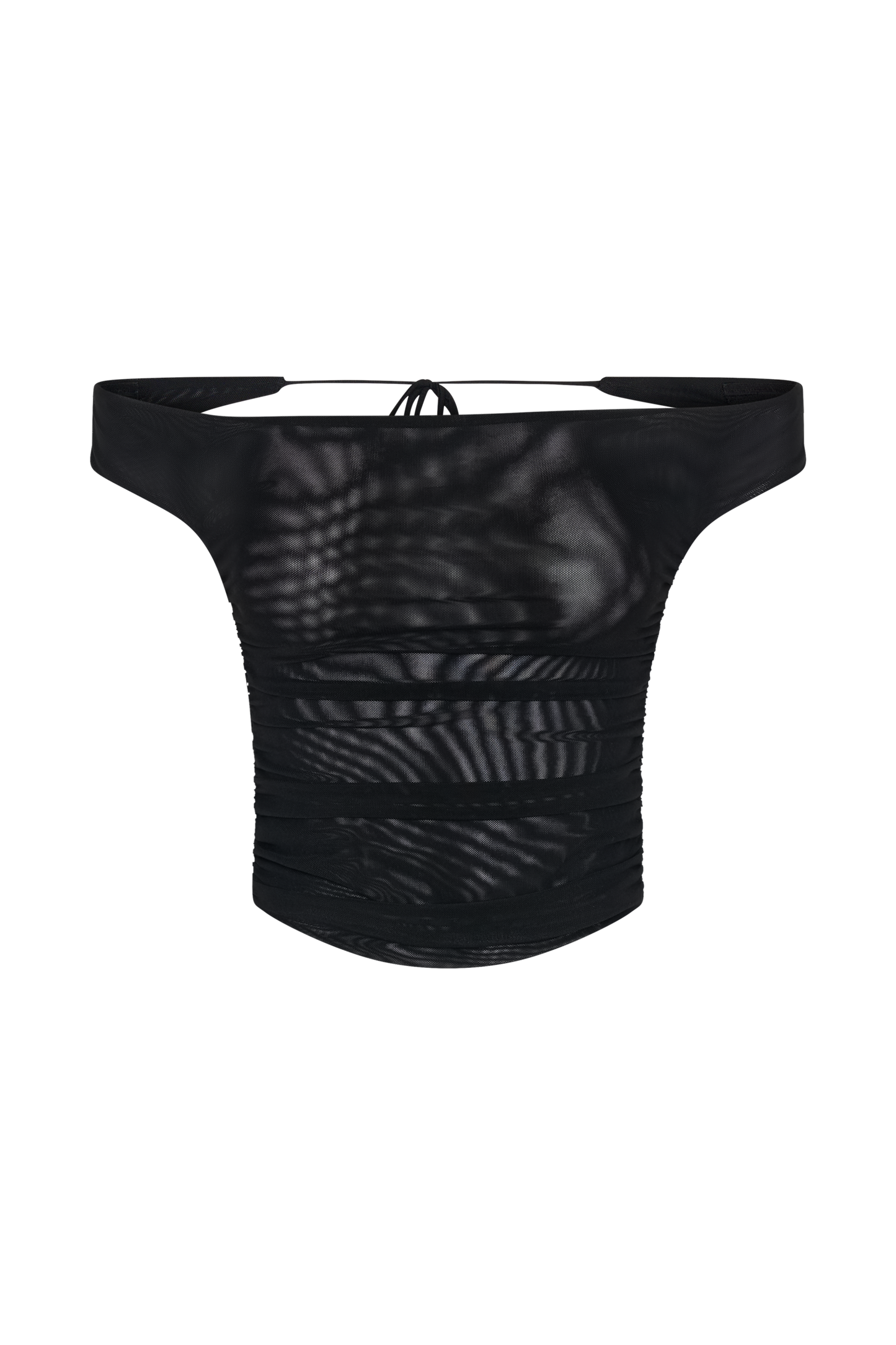 Top court en maille Brooklyn - Noir