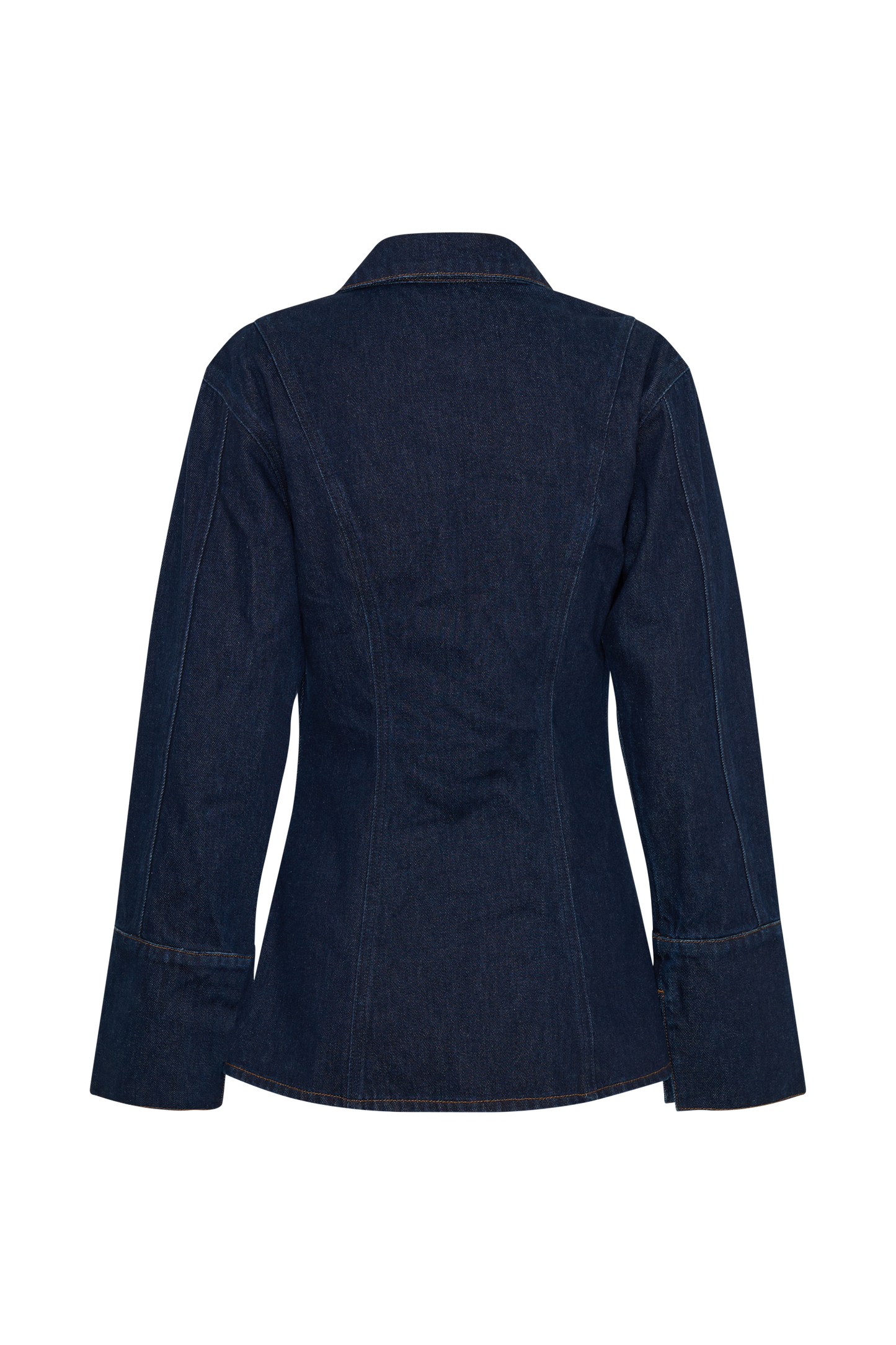 Chemise en jean asymétrique Jericho - Bleu indigo
