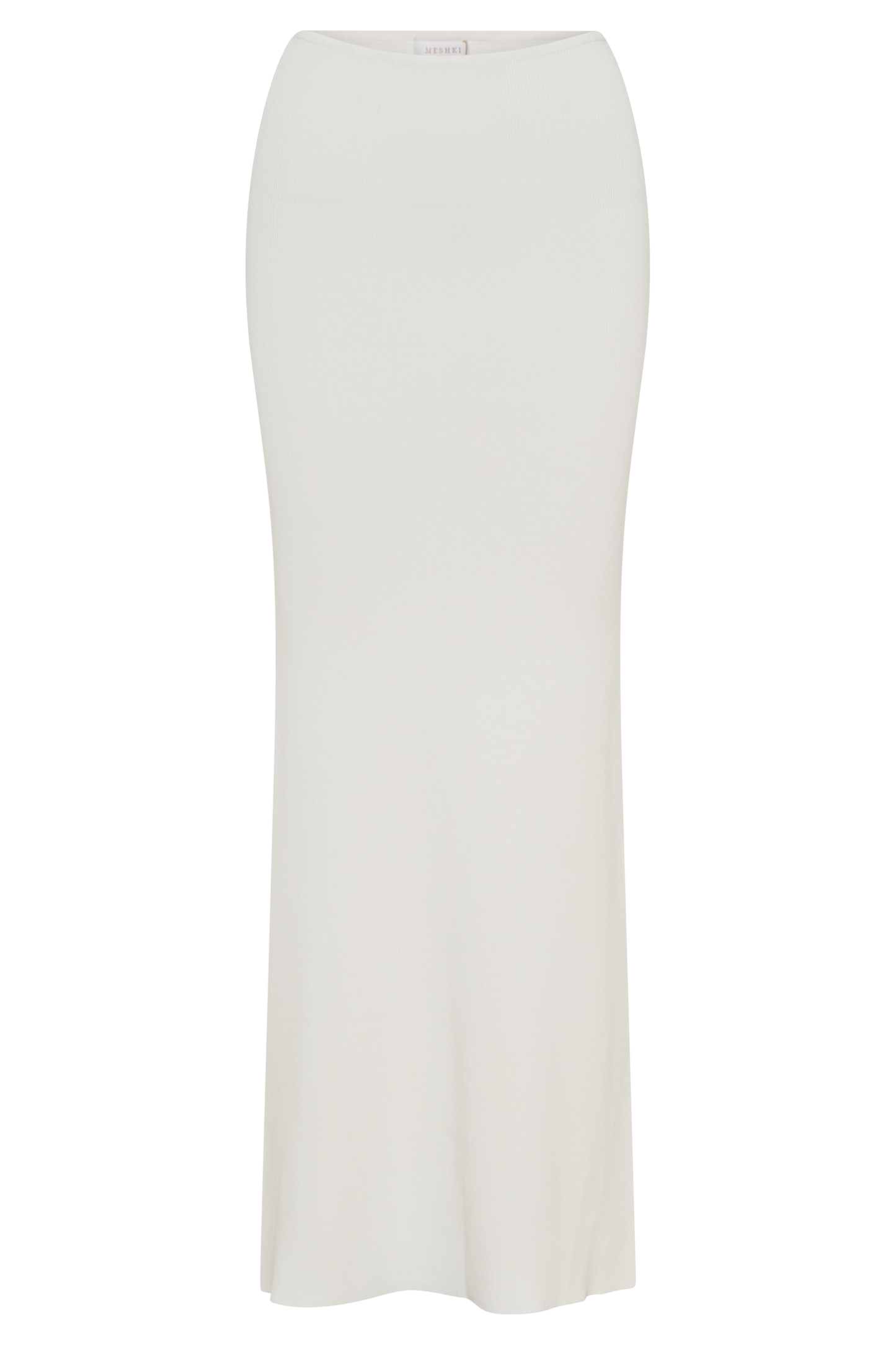 Jupe Maxi Tricot Queue de Poisson Keaton - Blanche