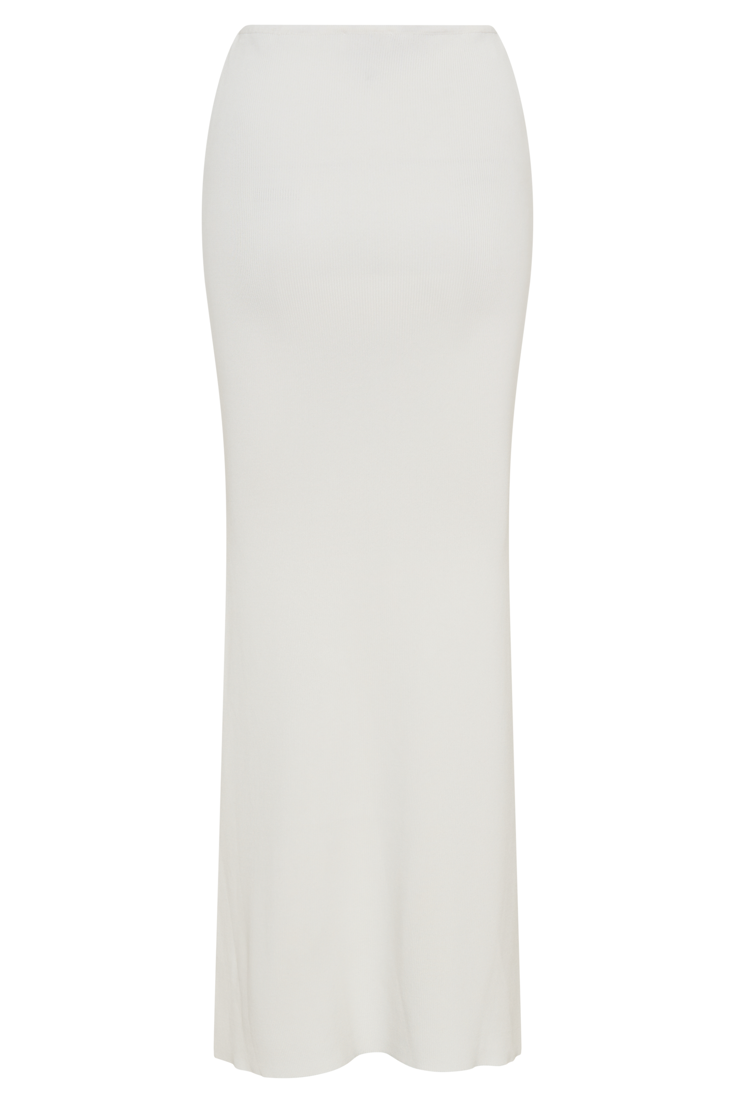 Jupe Maxi Tricot Queue de Poisson Keaton - Blanche