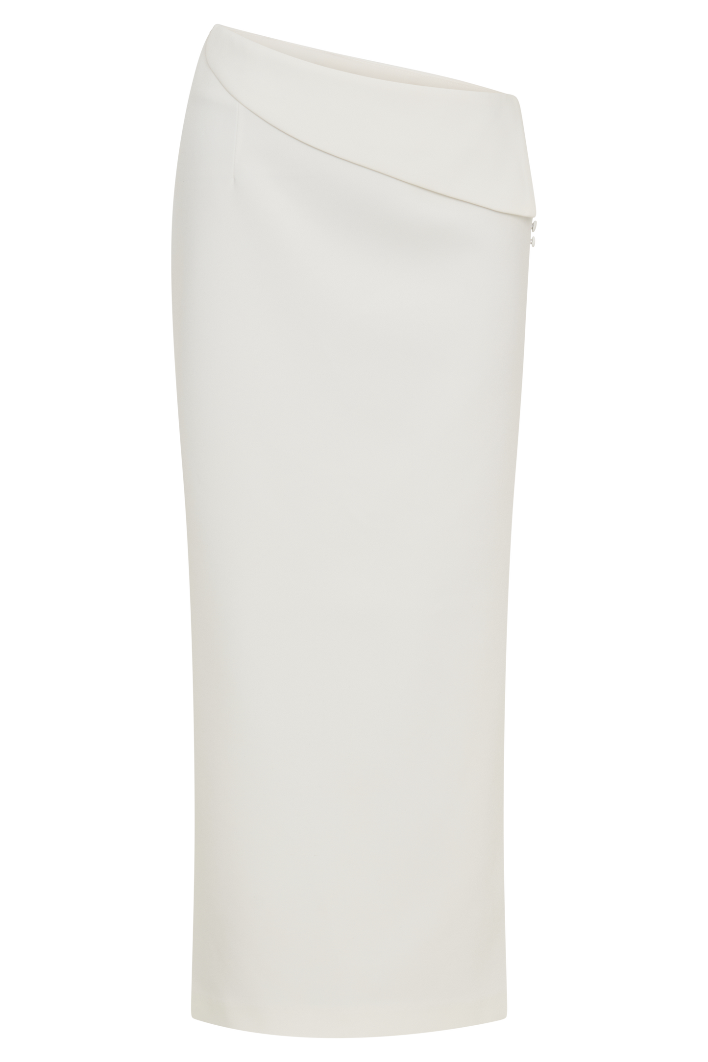 Jupe mi-longue de tailleur Astrid - Blanche