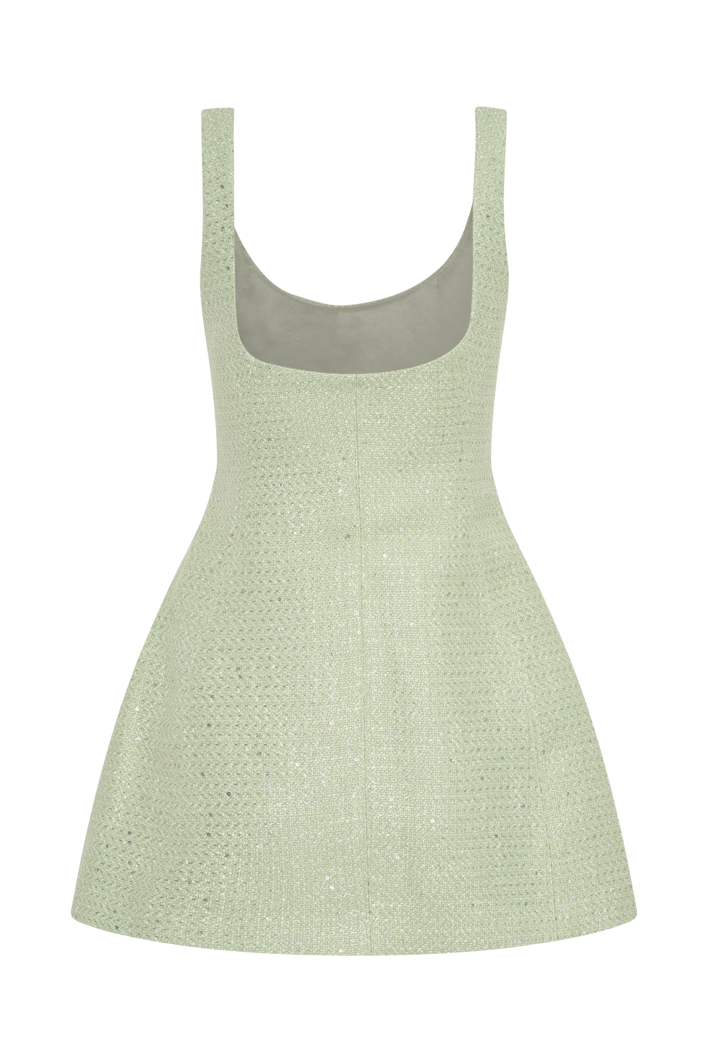 Mini-robe en tweed Beth - Vert pastel
