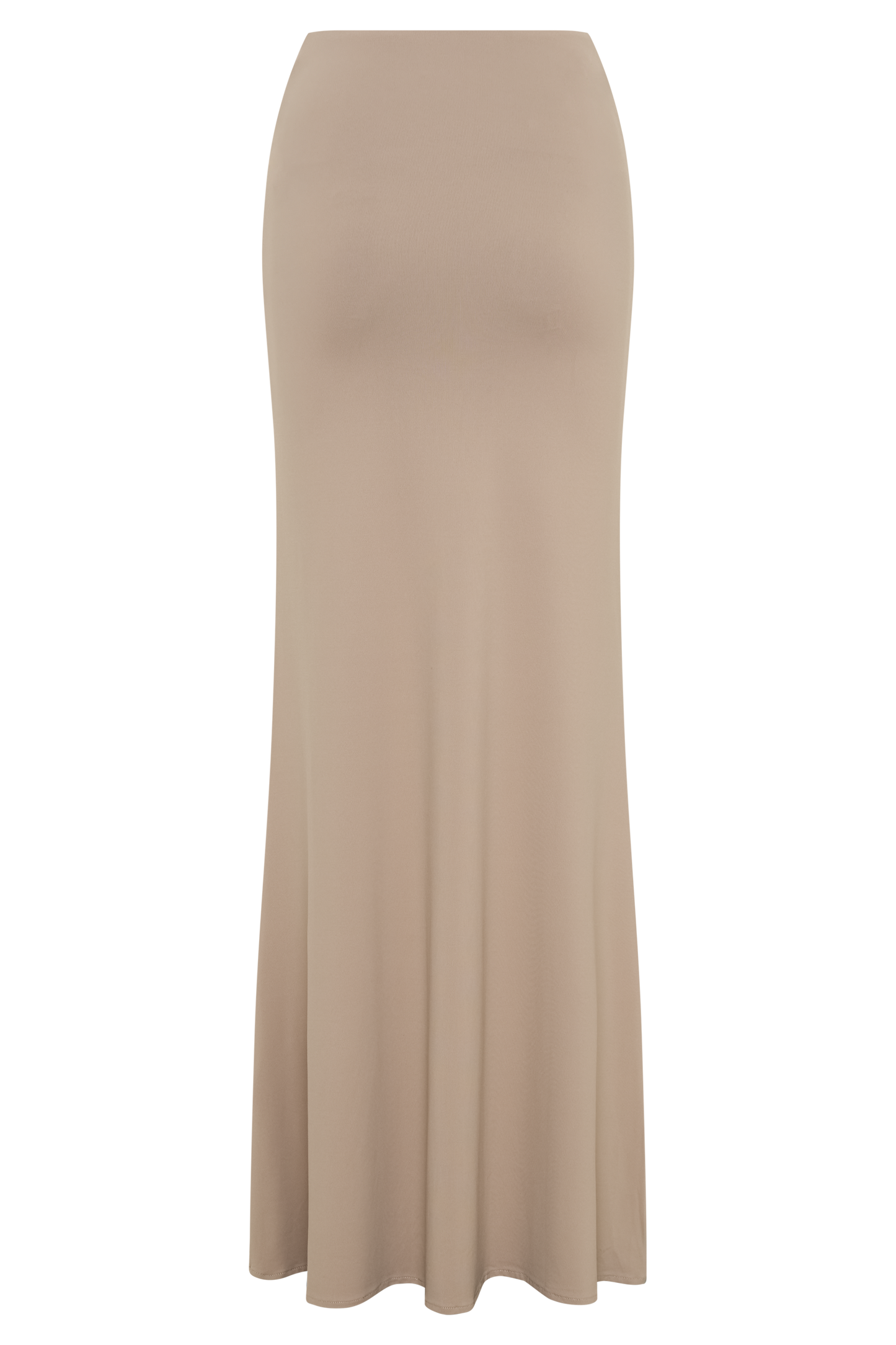 Jupe Maxi Jules en Nylon et Maille Recyclées - Taupe