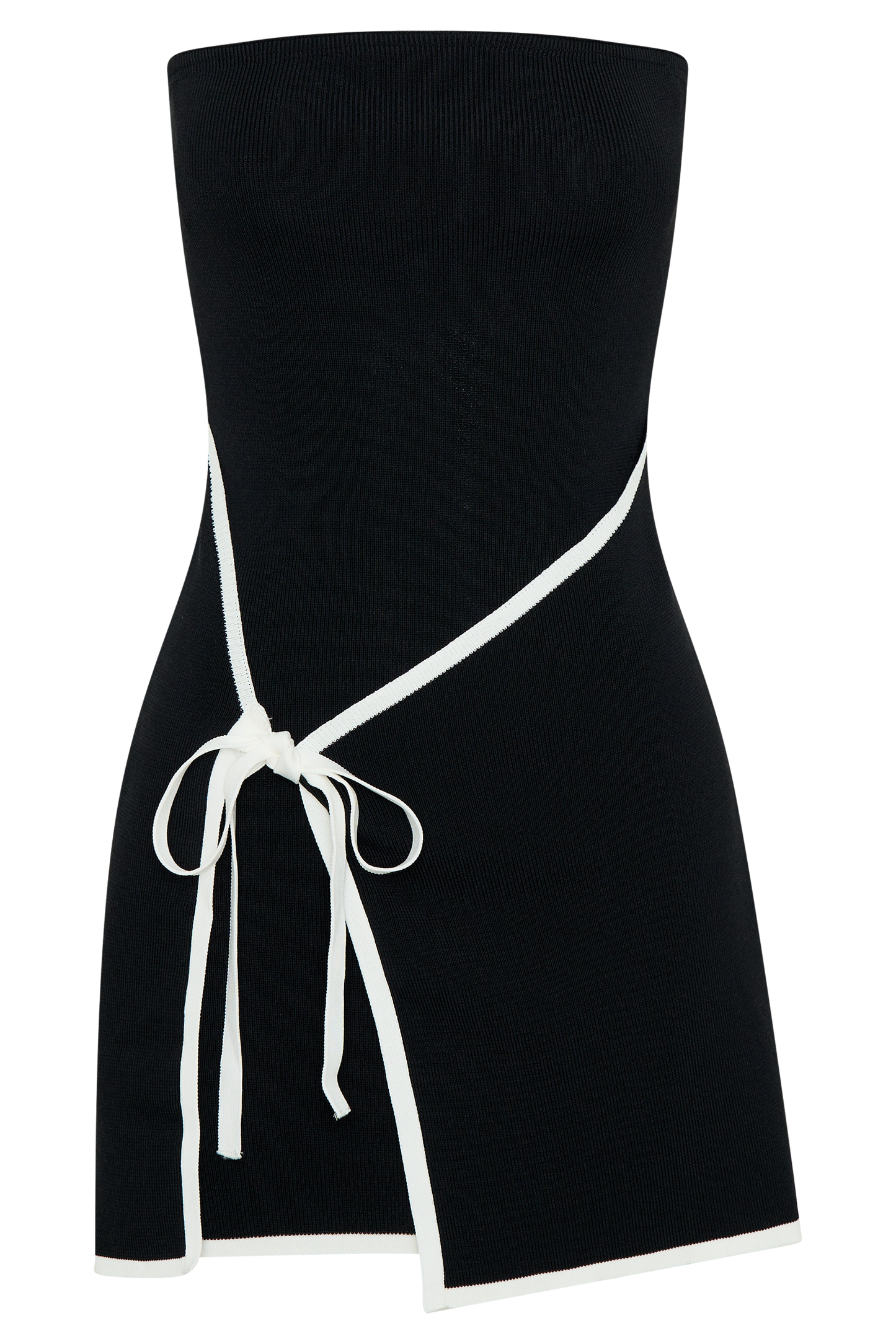 Rian Mini-robe en tricot sans bretelles - Noir