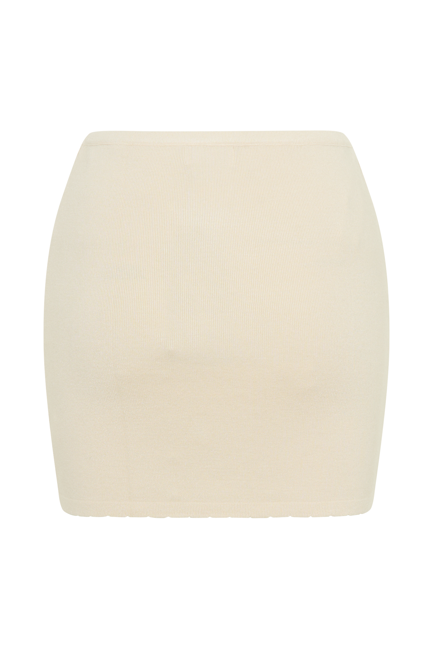 Mini-jupe en jersey brodé Monroe - Crème et Ivoire