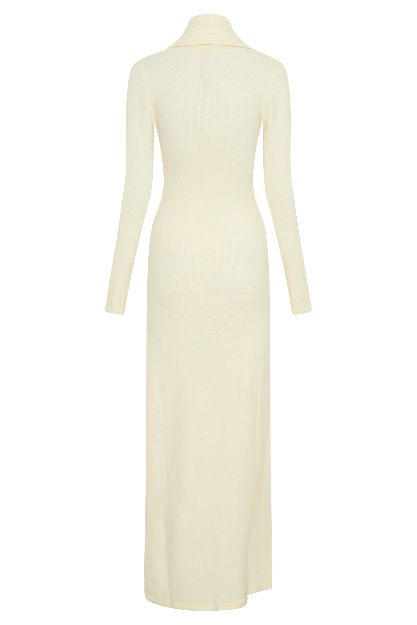 Robe Maxi Tricoté Réversible Alessandra - Ivoire Marbré