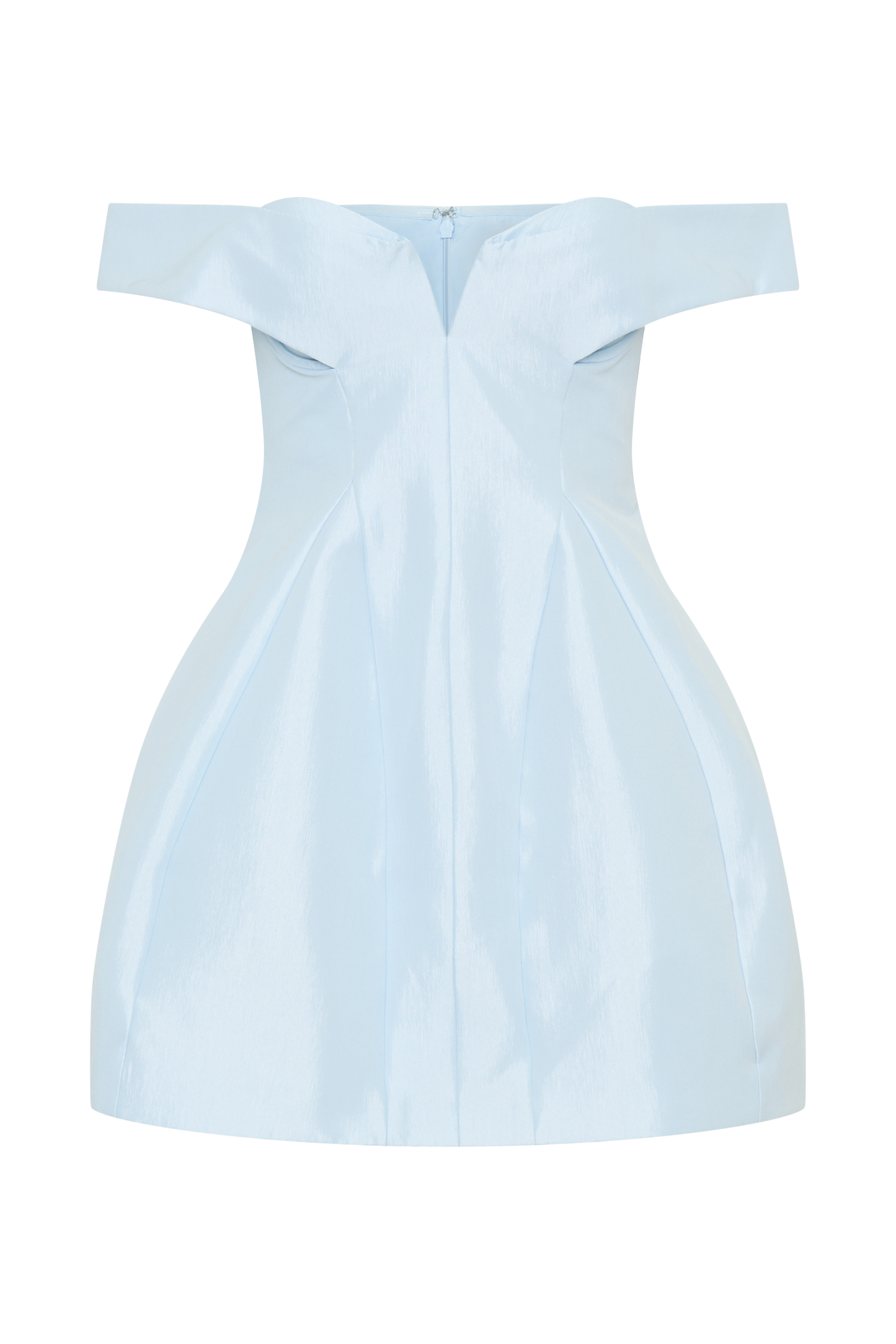 Mini-robe Diana à épaules dénudées - Bleu bébé poudré