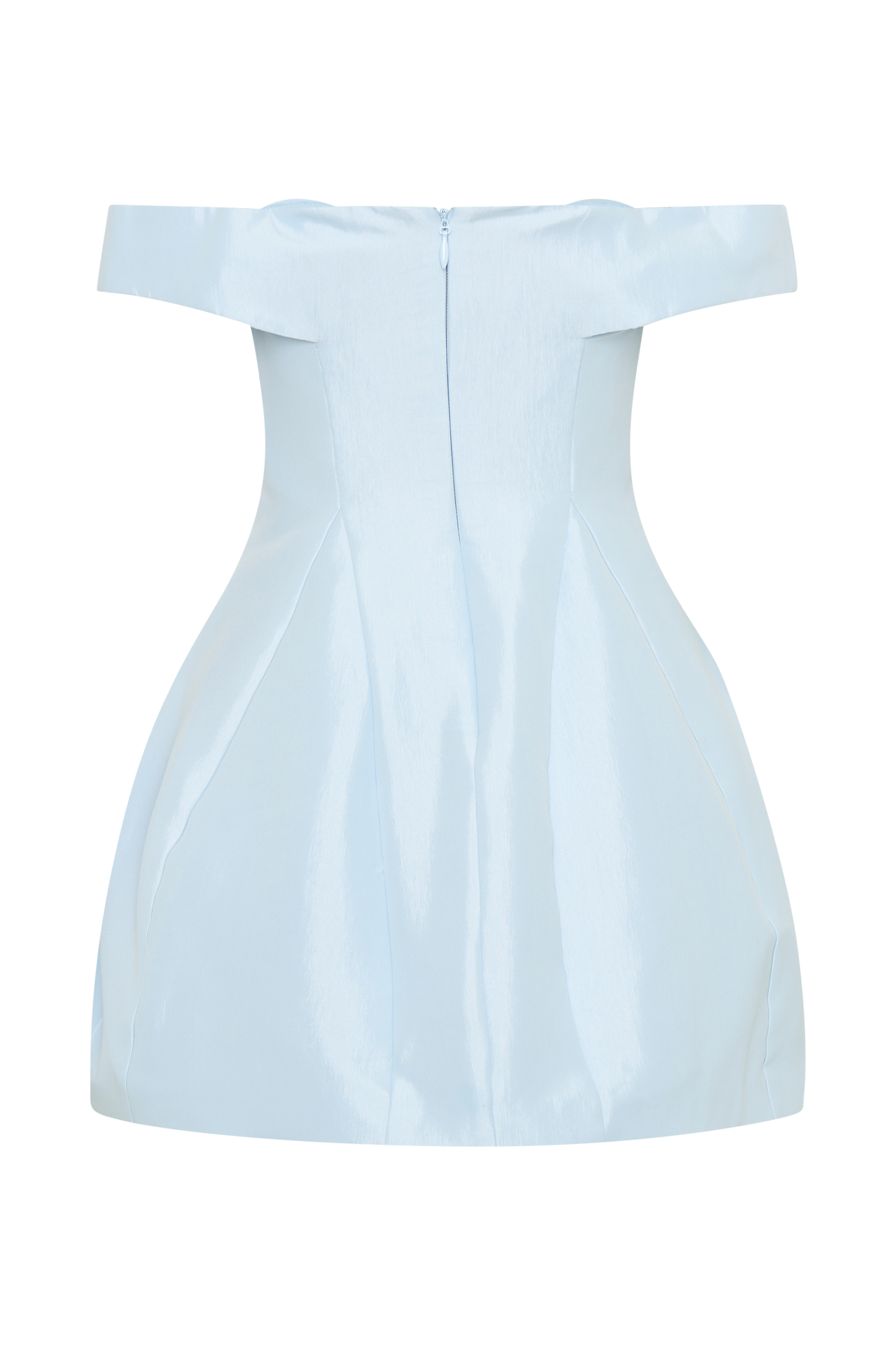 Mini-robe Diana à épaules dénudées - Bleu bébé poudré