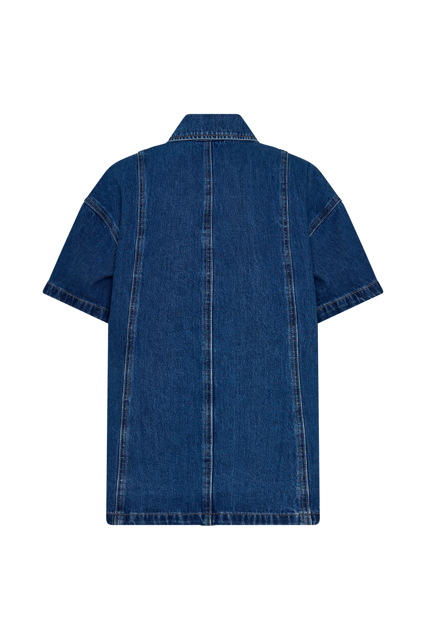 Chemise en jean oversize Maya - Bleu foncé