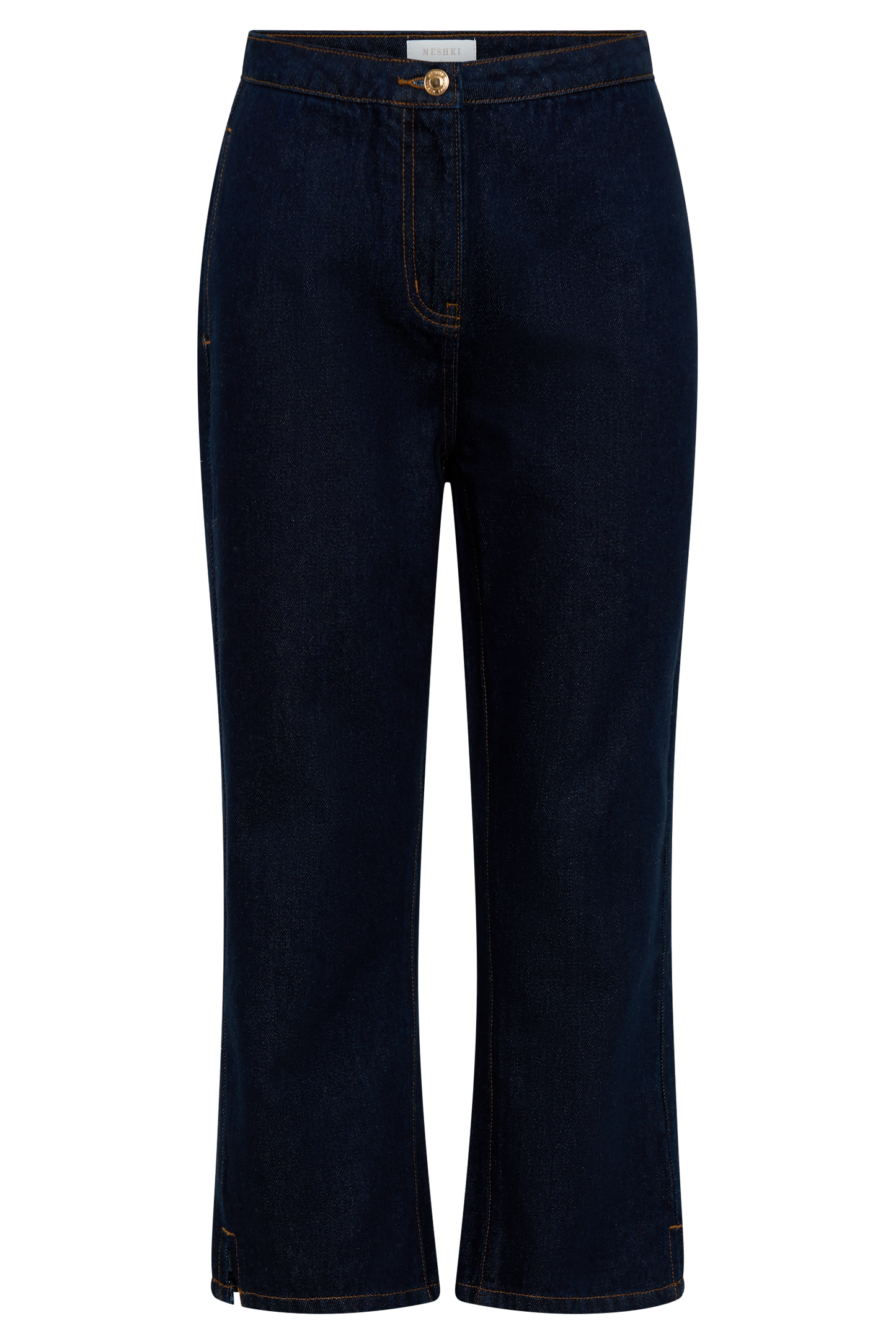 Pantalon capri en jean Hudson - Bleu indigo
