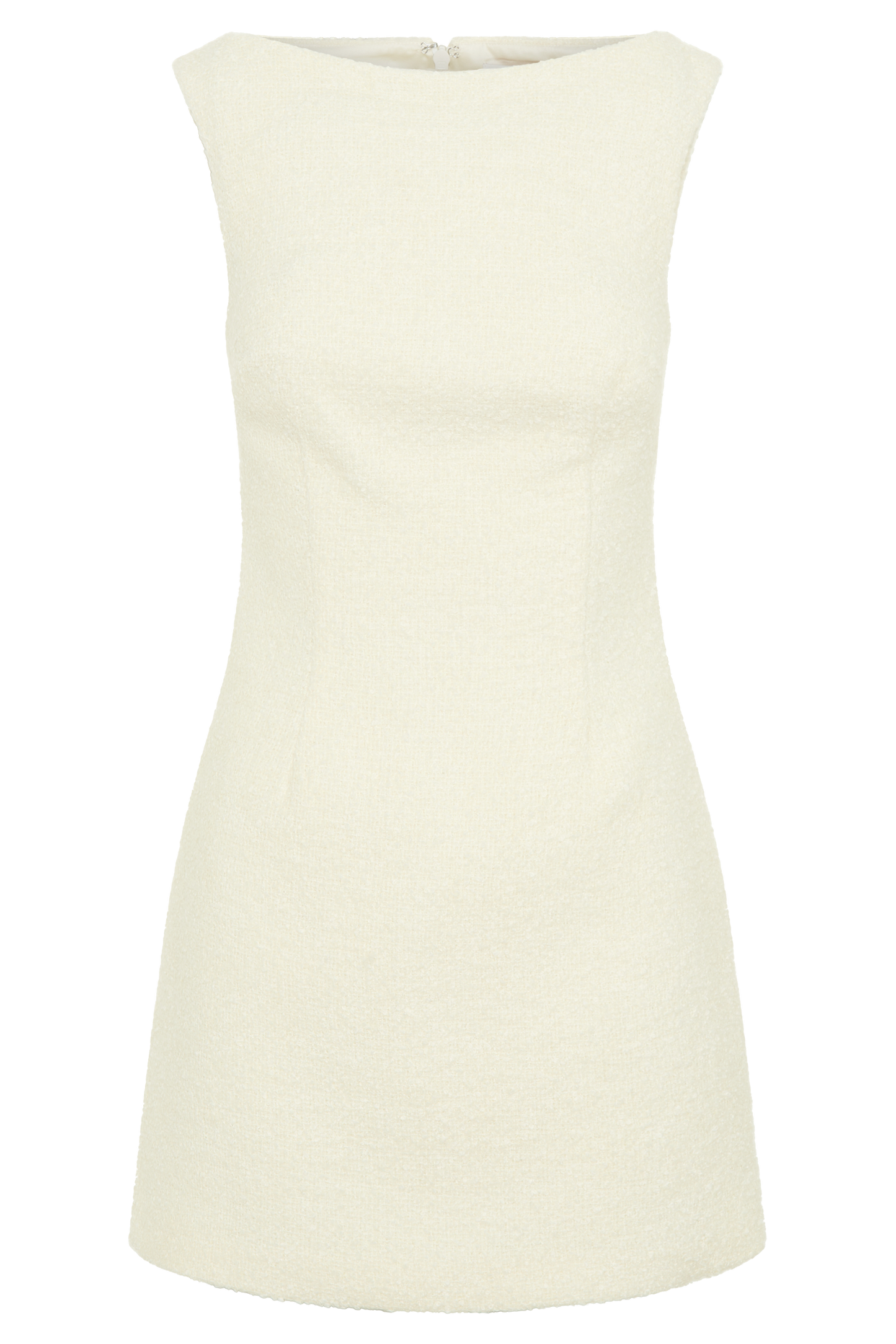 Mini-robe en bouclette texturée Angela - Ivoire