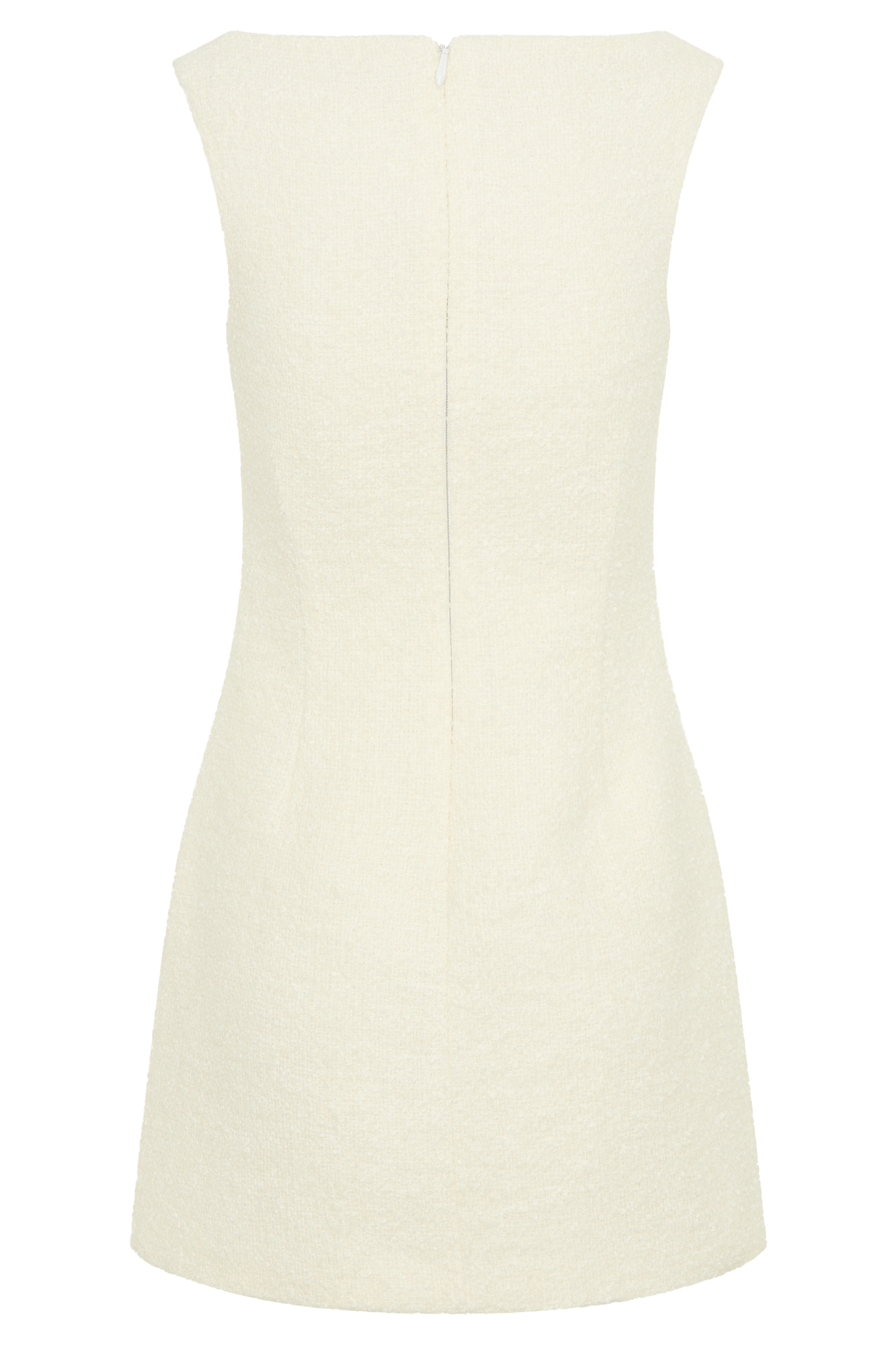 Mini-robe en bouclette texturée Angela - Ivoire