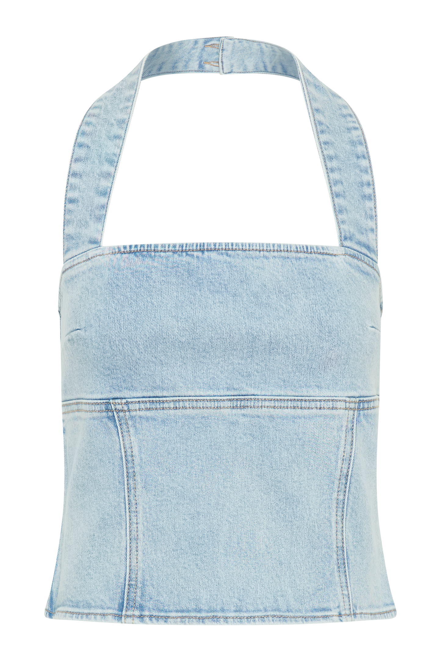 Halter en jean Dayna - Bleu clair