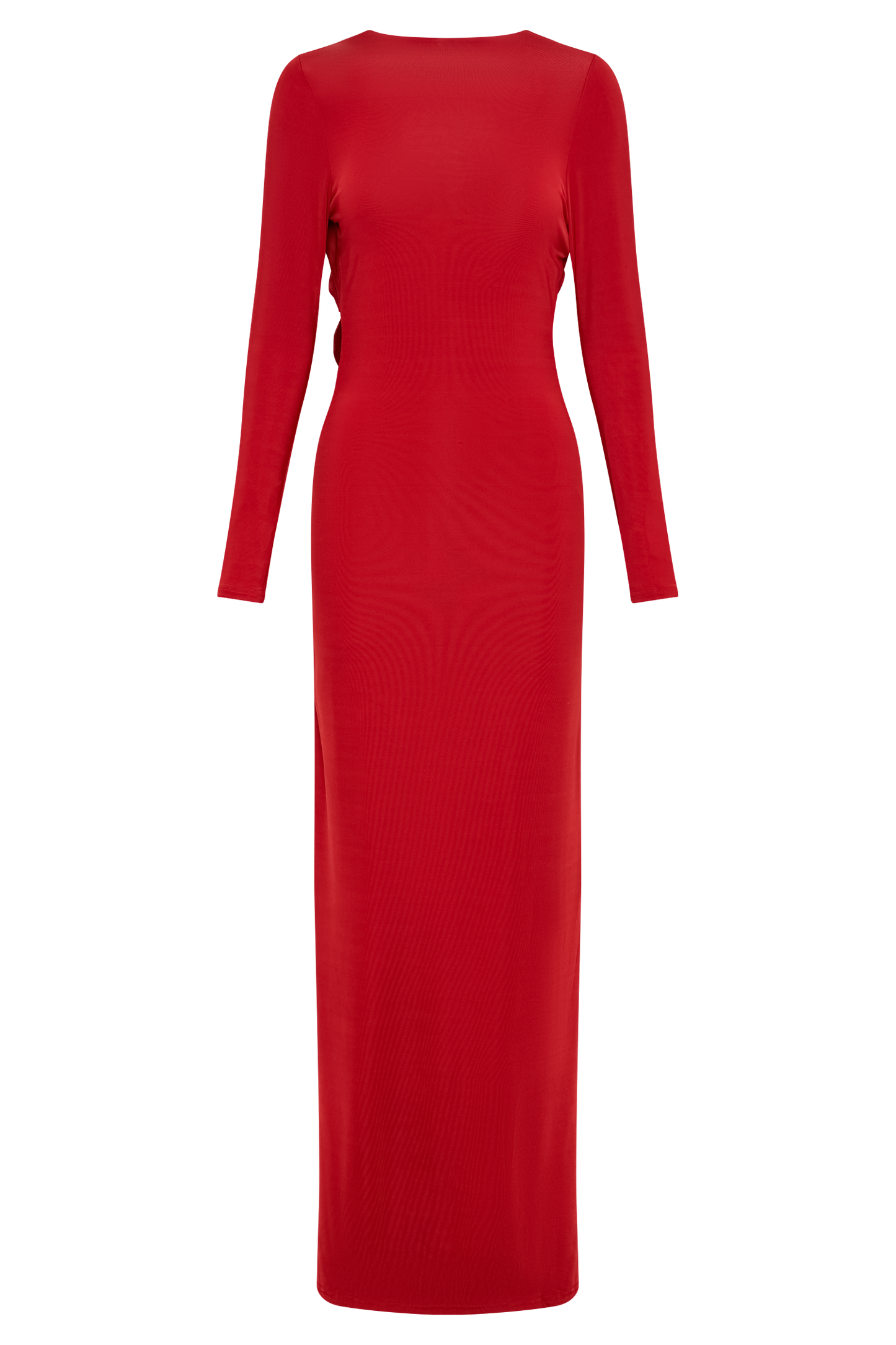 Robe Maxi Évasée à Manches Longues Bennett - Rubis