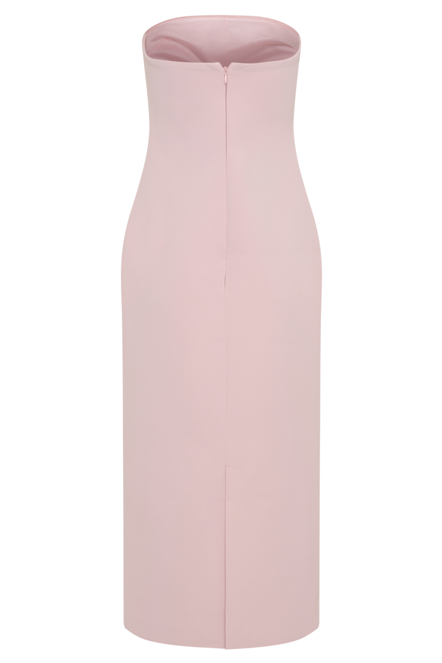 Robe midi sans bretelles Sussan - Rose poudré