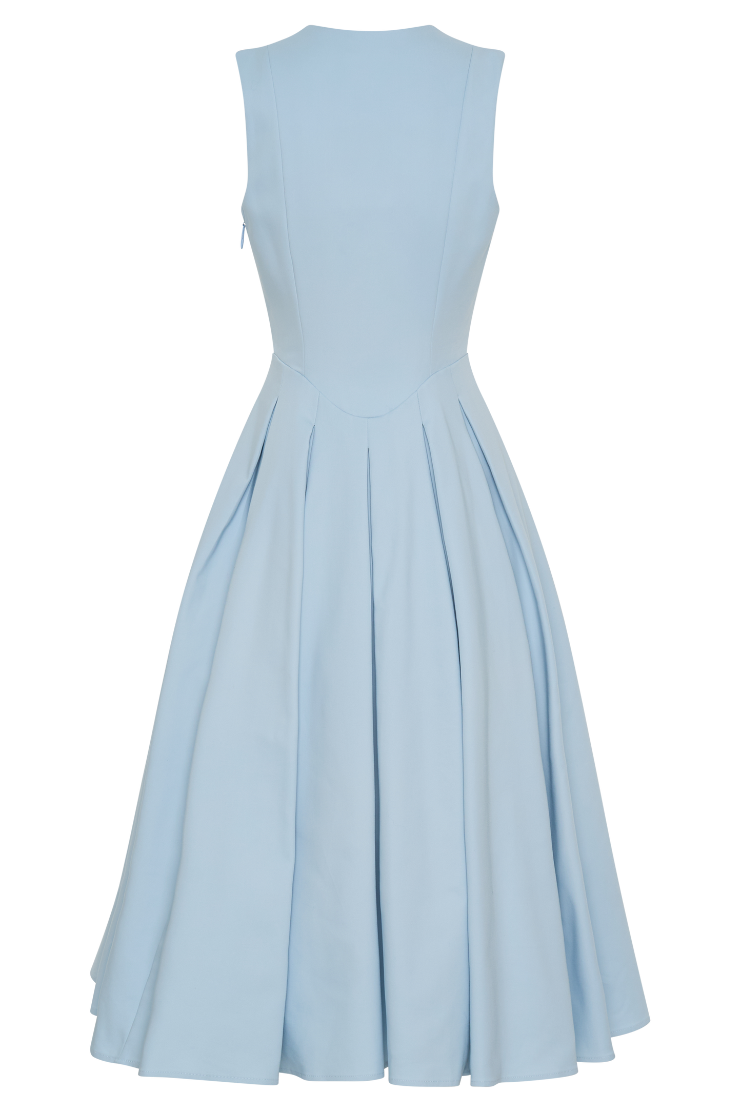Robe midi sans manches en coton Keely - Bleu ciel