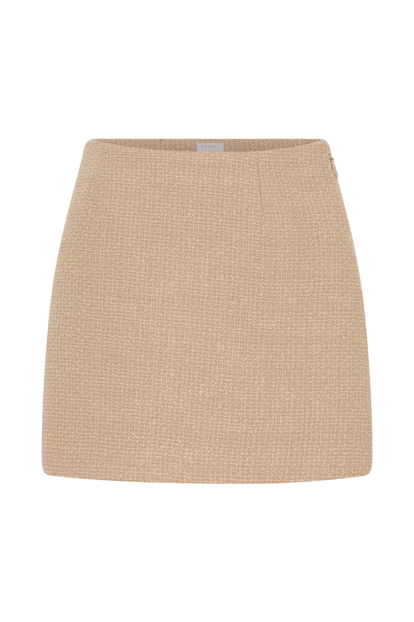 Jupe mini bouclée Camilla - Taupe clair