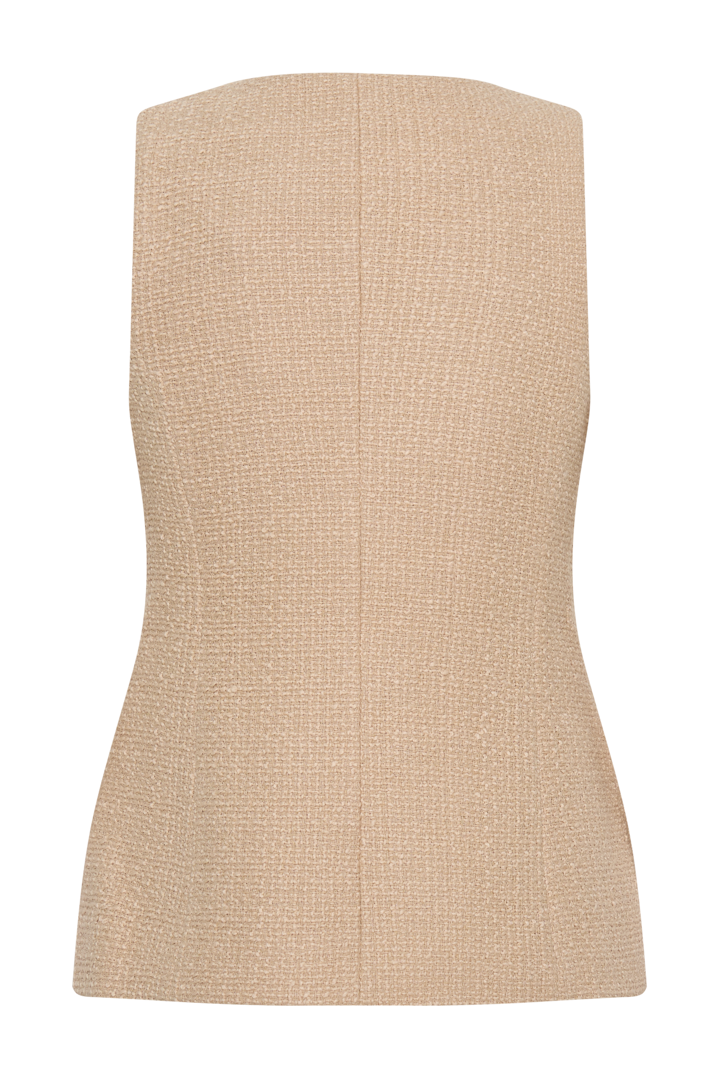 Gilet sans manches Camilla en bouclé - Taupe clair