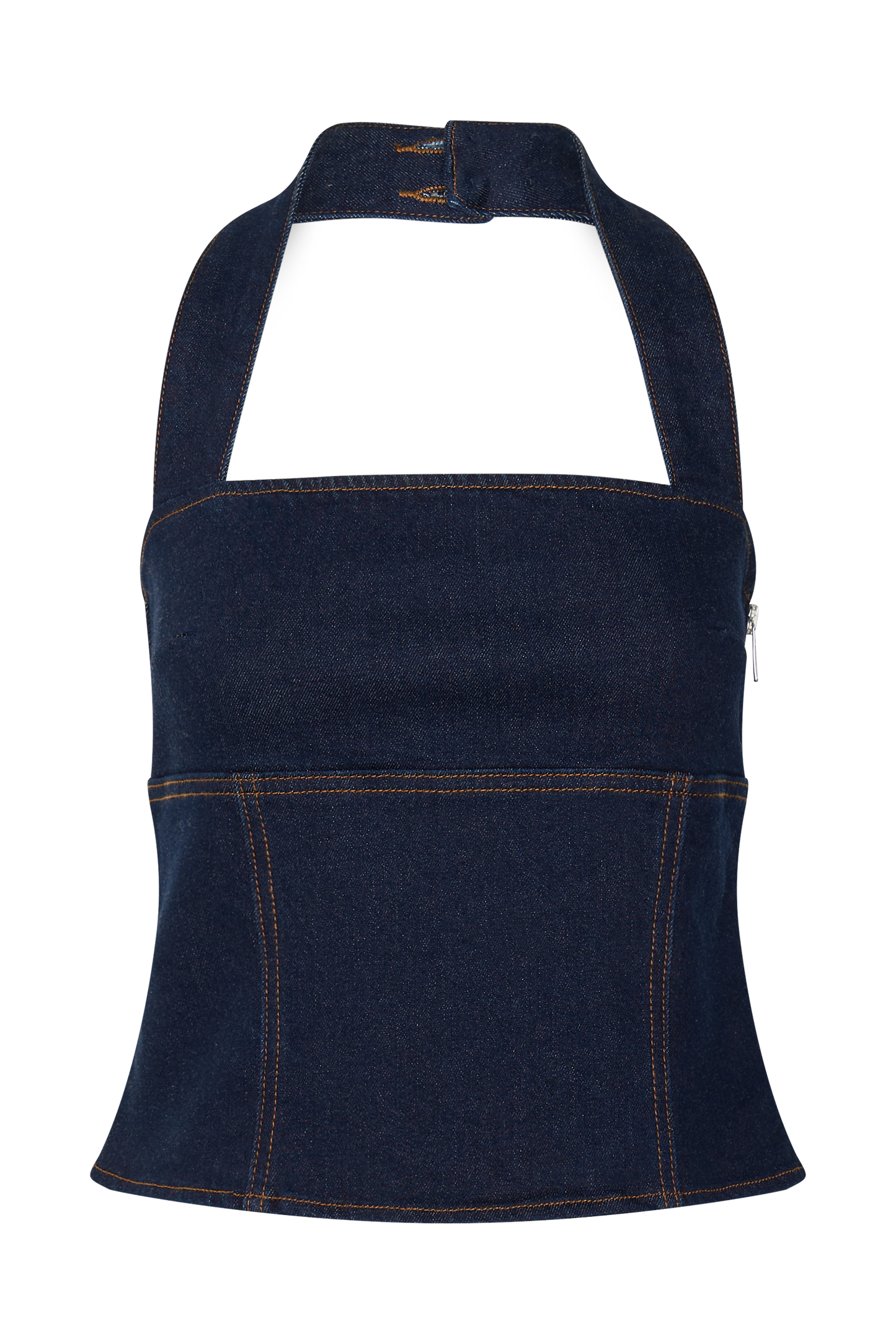 Haut en jean Dayna à porter en bandoulière - Bleu indigo