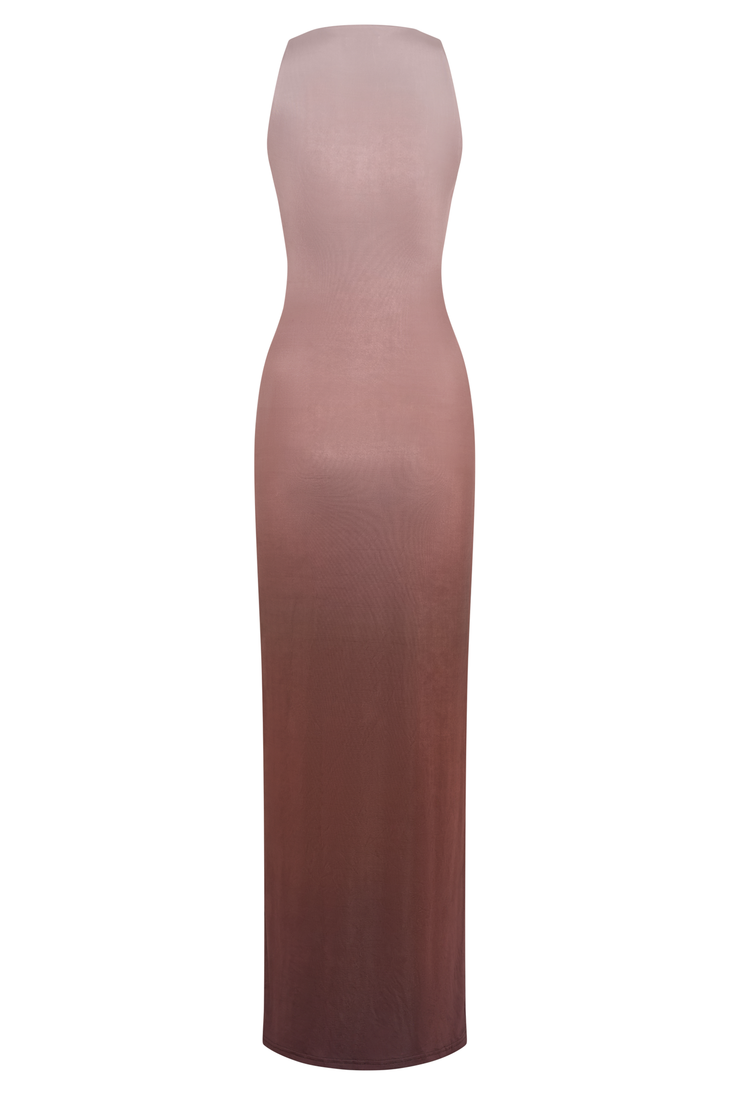 Robe Maxi Stella à drapage et matière fluide - Ombre Mocha