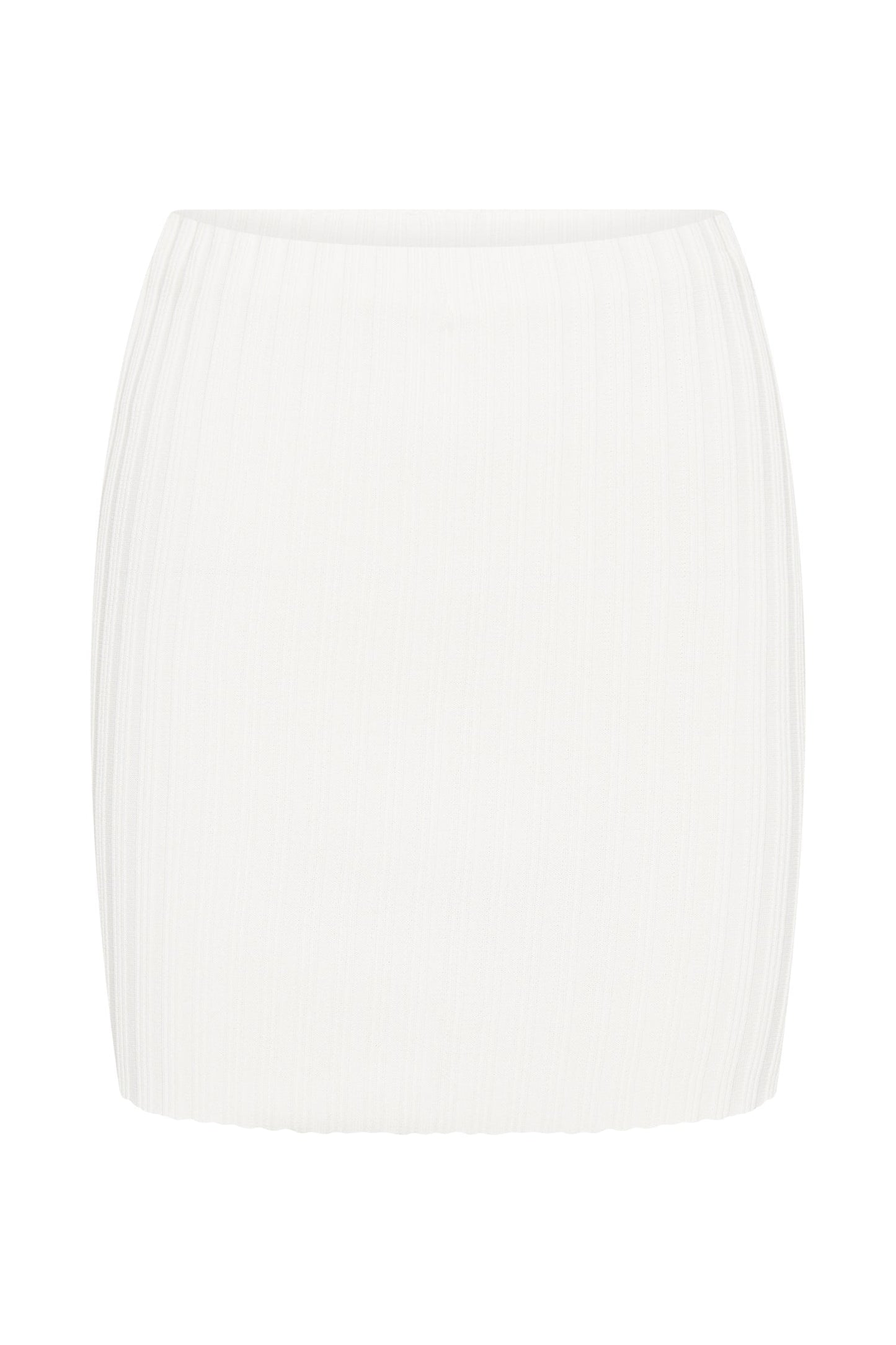 Jupe mini en jersey à taille basse Shiloh - Blanc cassé