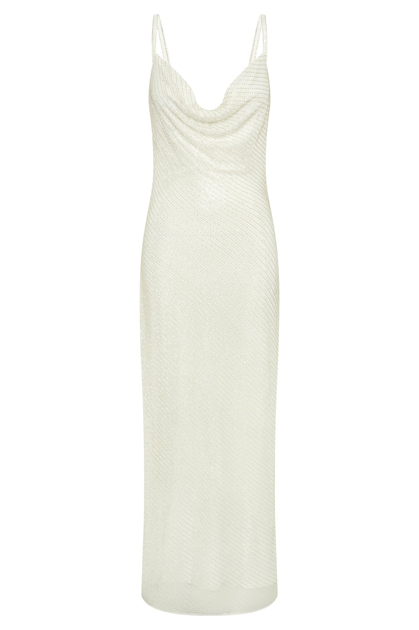 Robe Marise à paillettes - Blanche