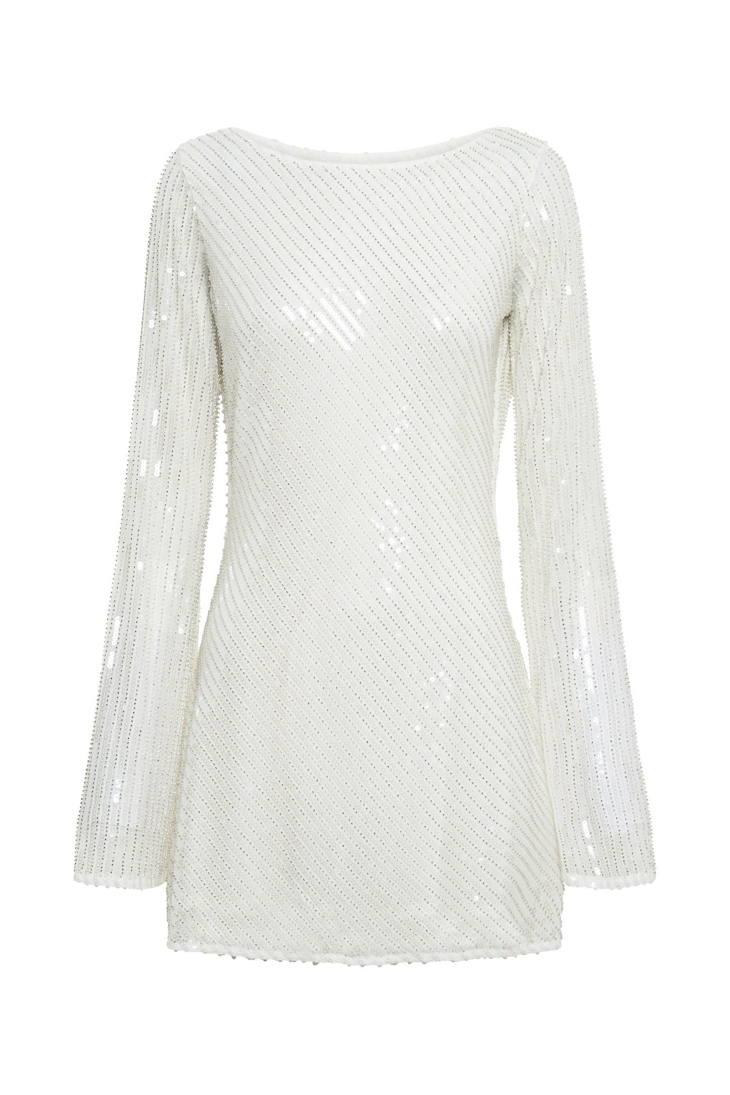 Mini-robe Nala à paillettes - Blanche