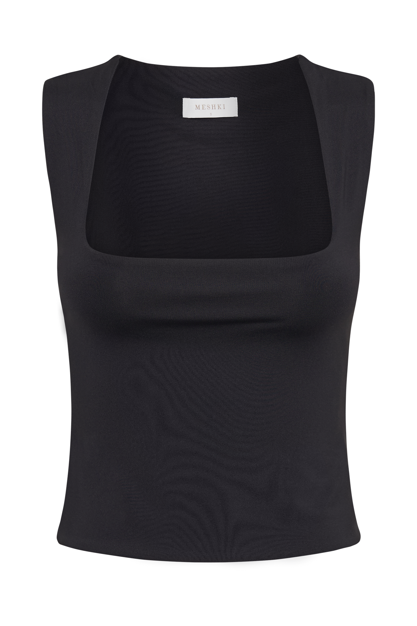 Top long en nylon recyclé Linley - Noir