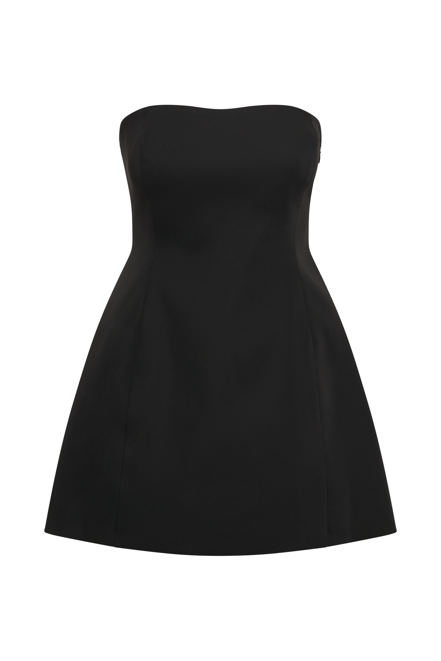 Mini-robe sans bretelles à nœud dans le dos Neeka - Noir