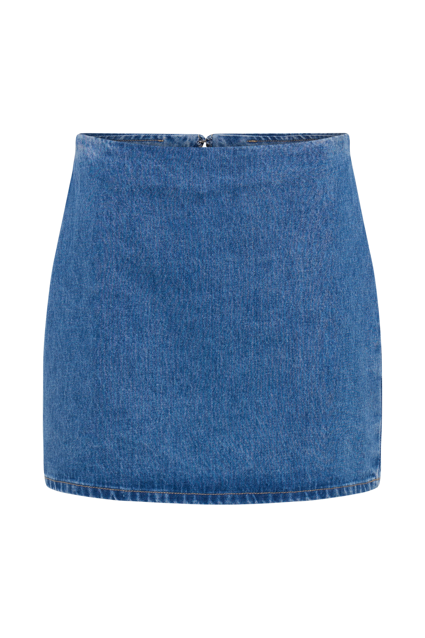 Jupe mini en jean Ellie - Bleu des années 70
