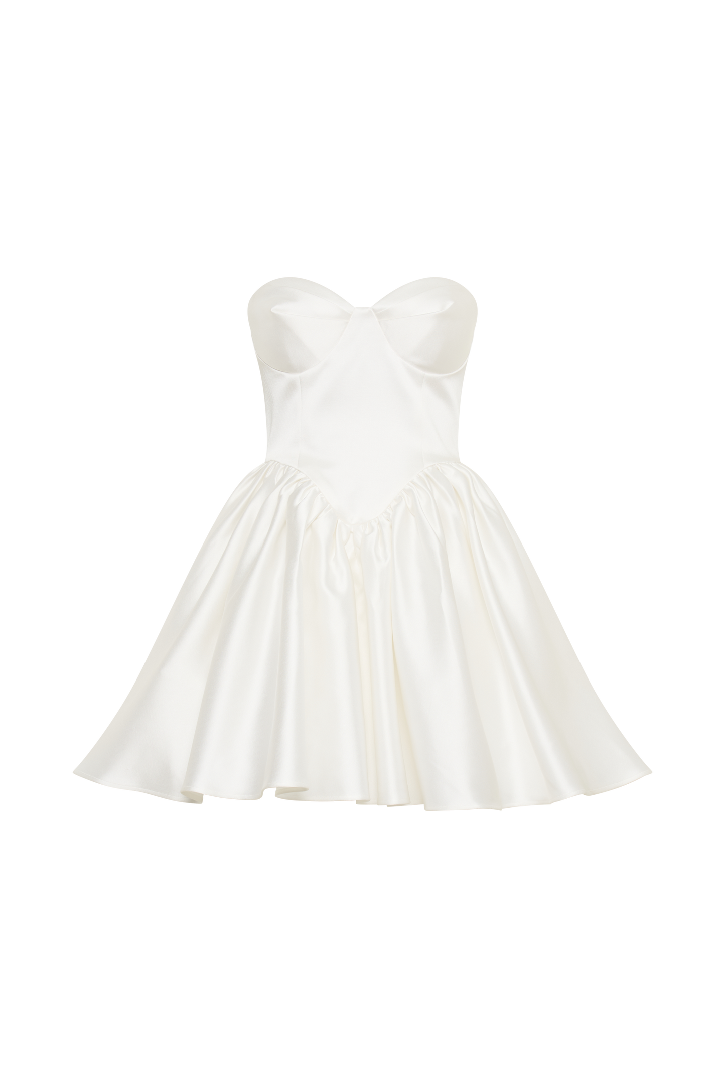 Hollie Robe Mini Corset Structurelle - Blanche