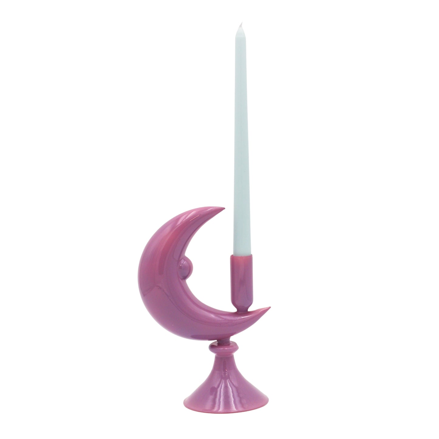 Bougie conique extra haute en forme de nuage bleu bébé (1 boîte de 25 bougies)