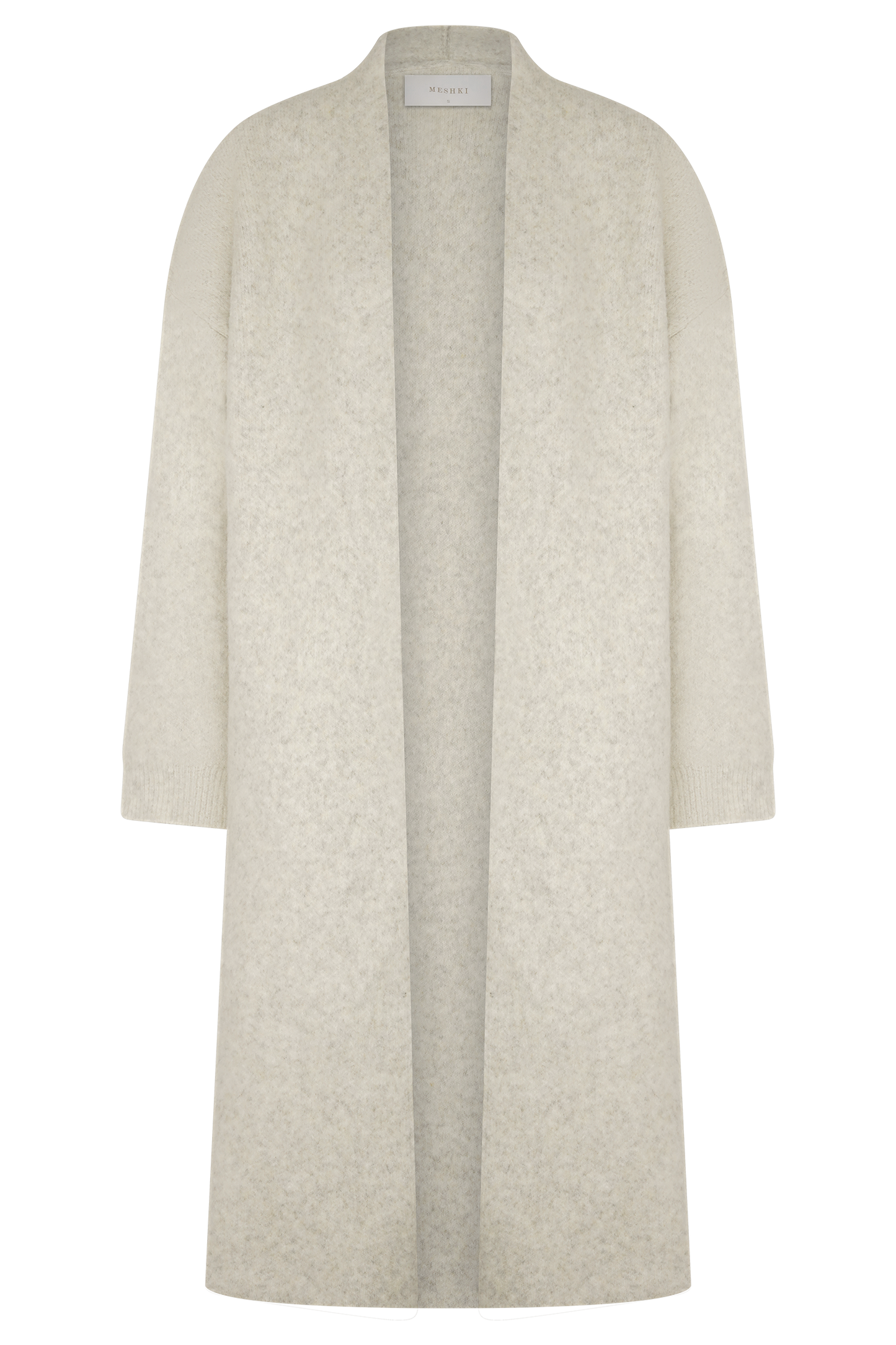 Cardigan Maxi Tricot Benson - Gris Crème