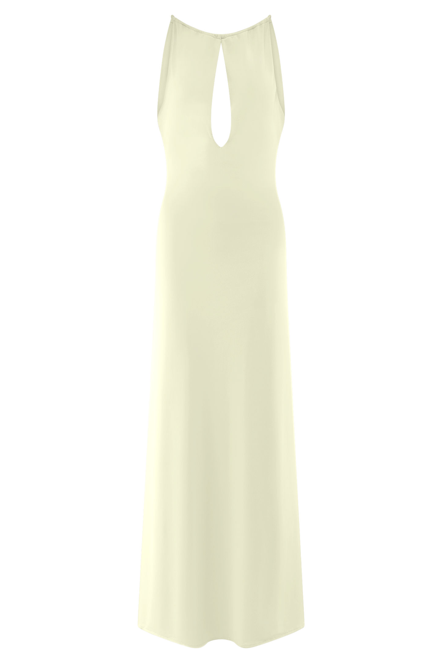 Robe Maxi Beryl Étroite avec Perles - Ivoire