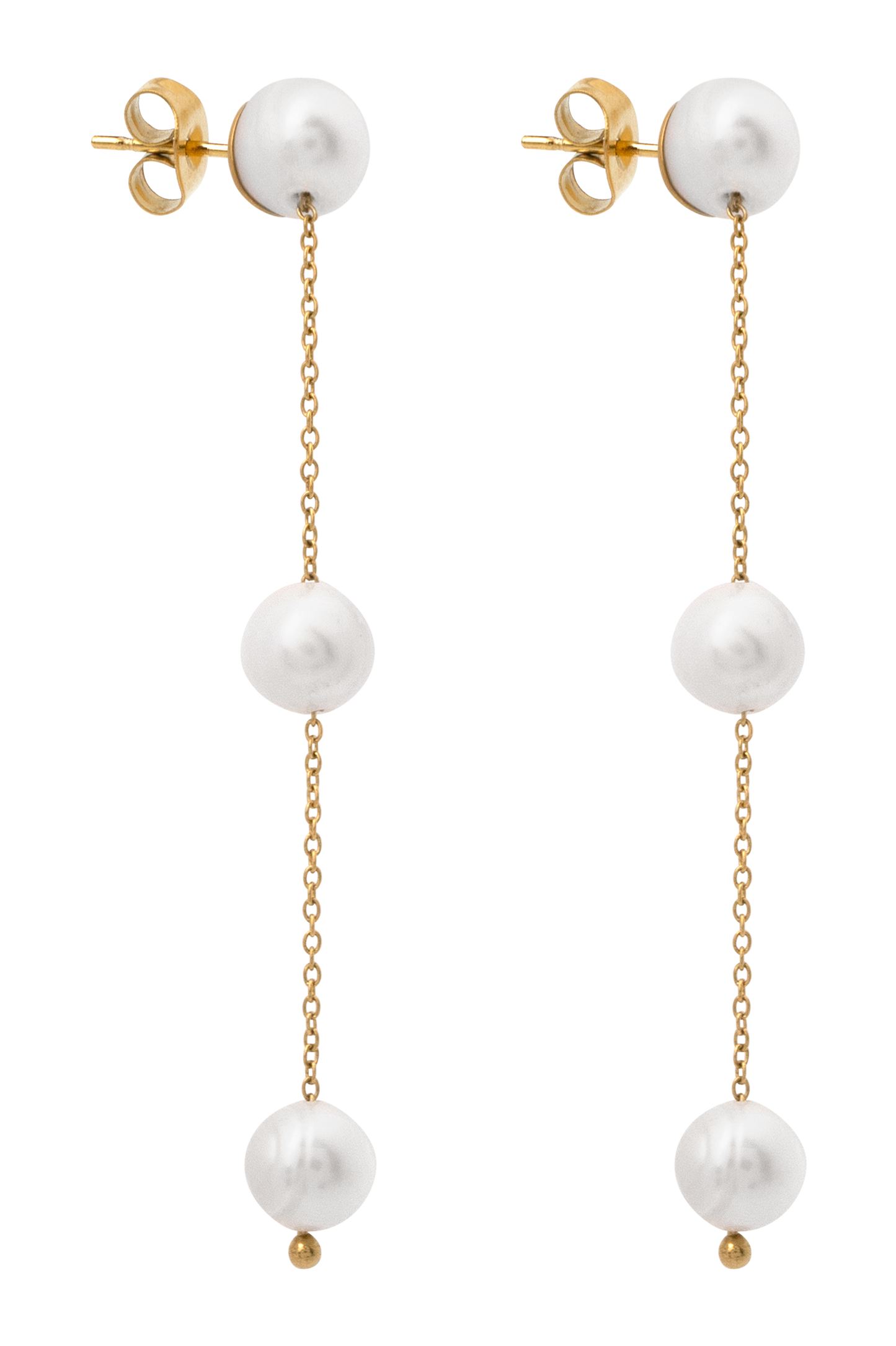 Boucles d'oreilles pendantes en perles d'eau douce Bodhi - Perle