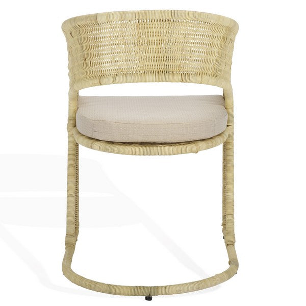 Chaise de salle à manger en rotin Krystalina, couleur naturelle