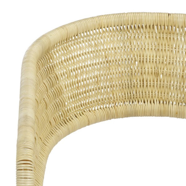 Chaise de salle à manger en rotin Krystalina, couleur naturelle
