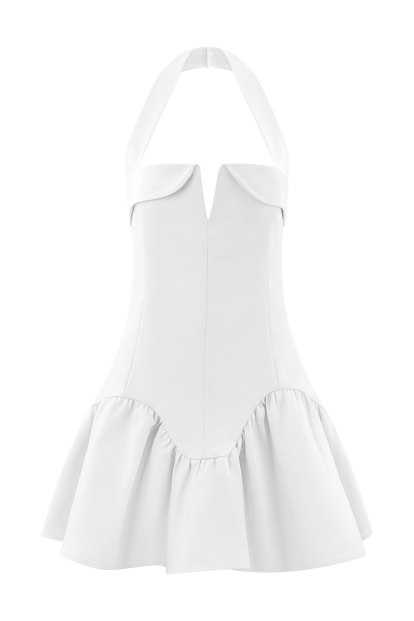 Mini-robe à bretelles Calipso - Blanc