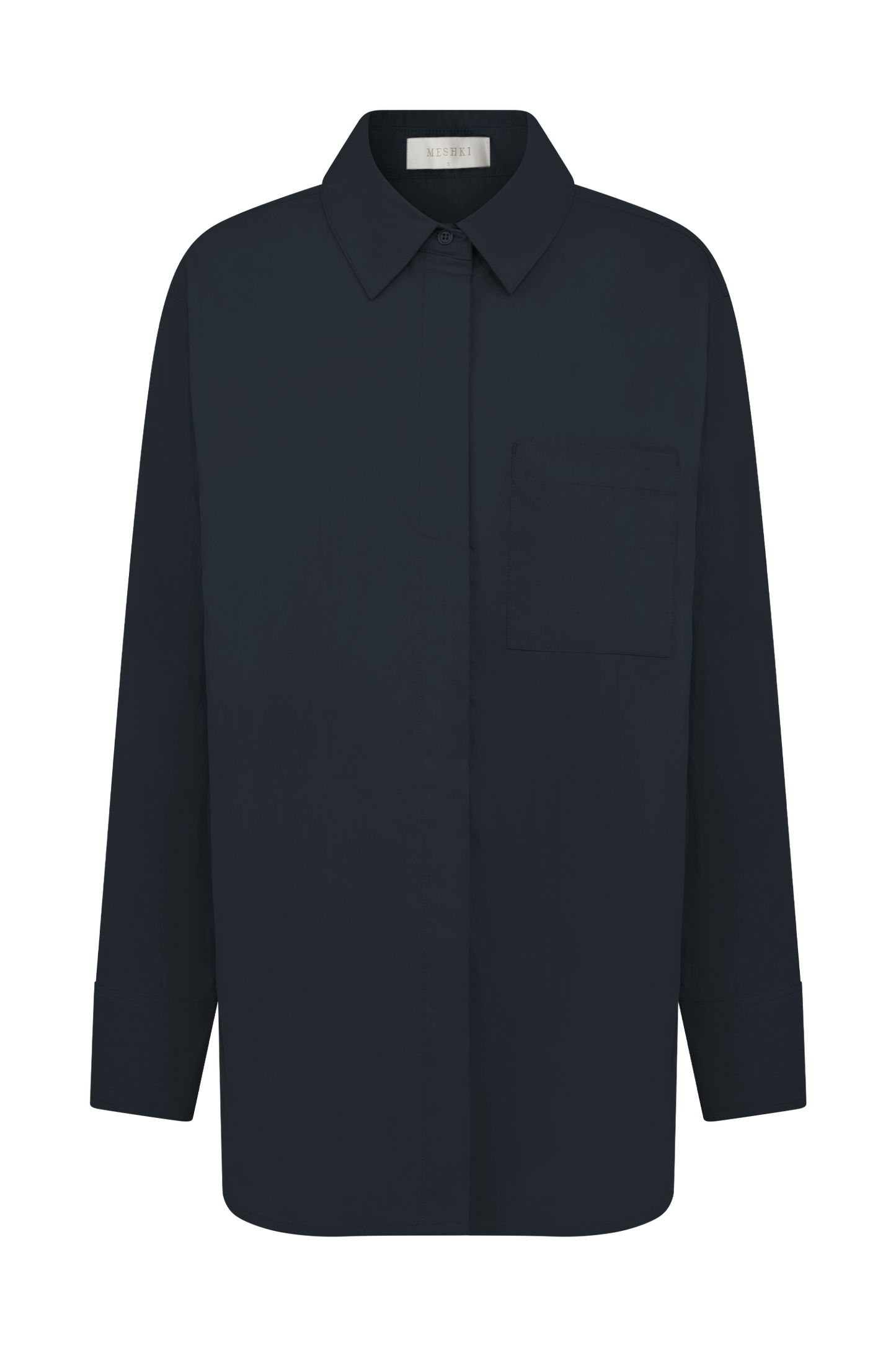 Chemise oversize en coton Campbell - Bleu marine
