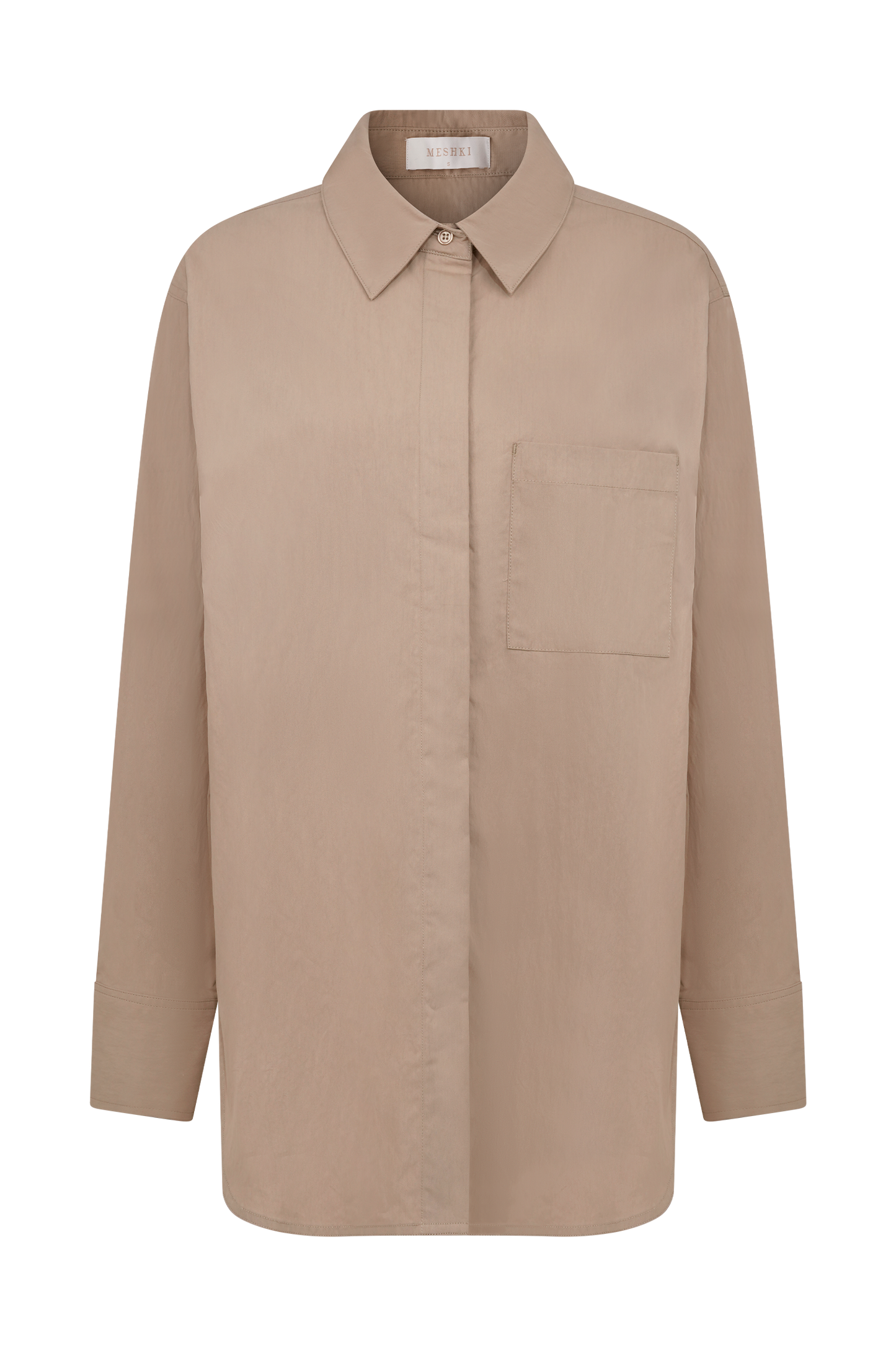 Chemise ample en coton Campbell - Sable