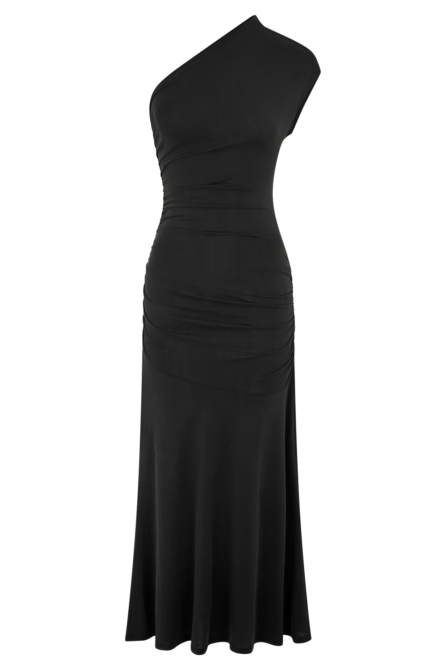 Robe midi asymétrique en jersey de jersey de chloé - Noir